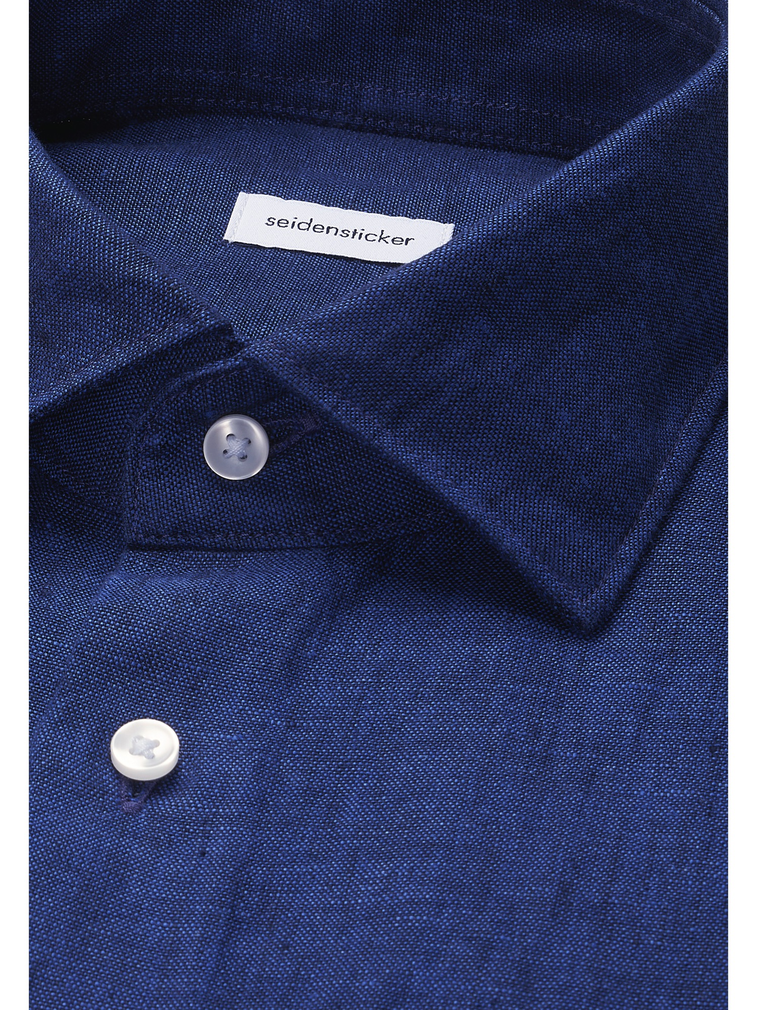 seidensticker Leinenhemd »Schwarze Rose« Slim 1/1 Kentkragen Uni