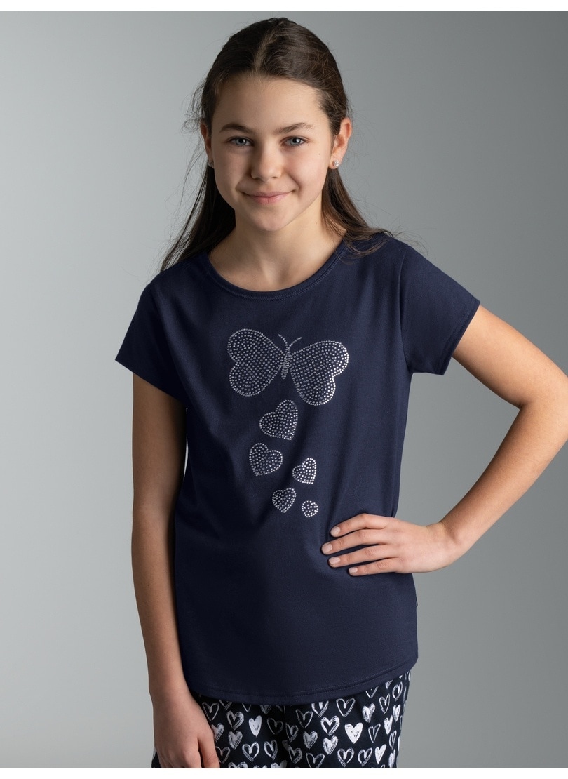 Trigema T-Shirt »TRIGEMA T Shirt mit Strass Motiv "Schmetterling"« 1