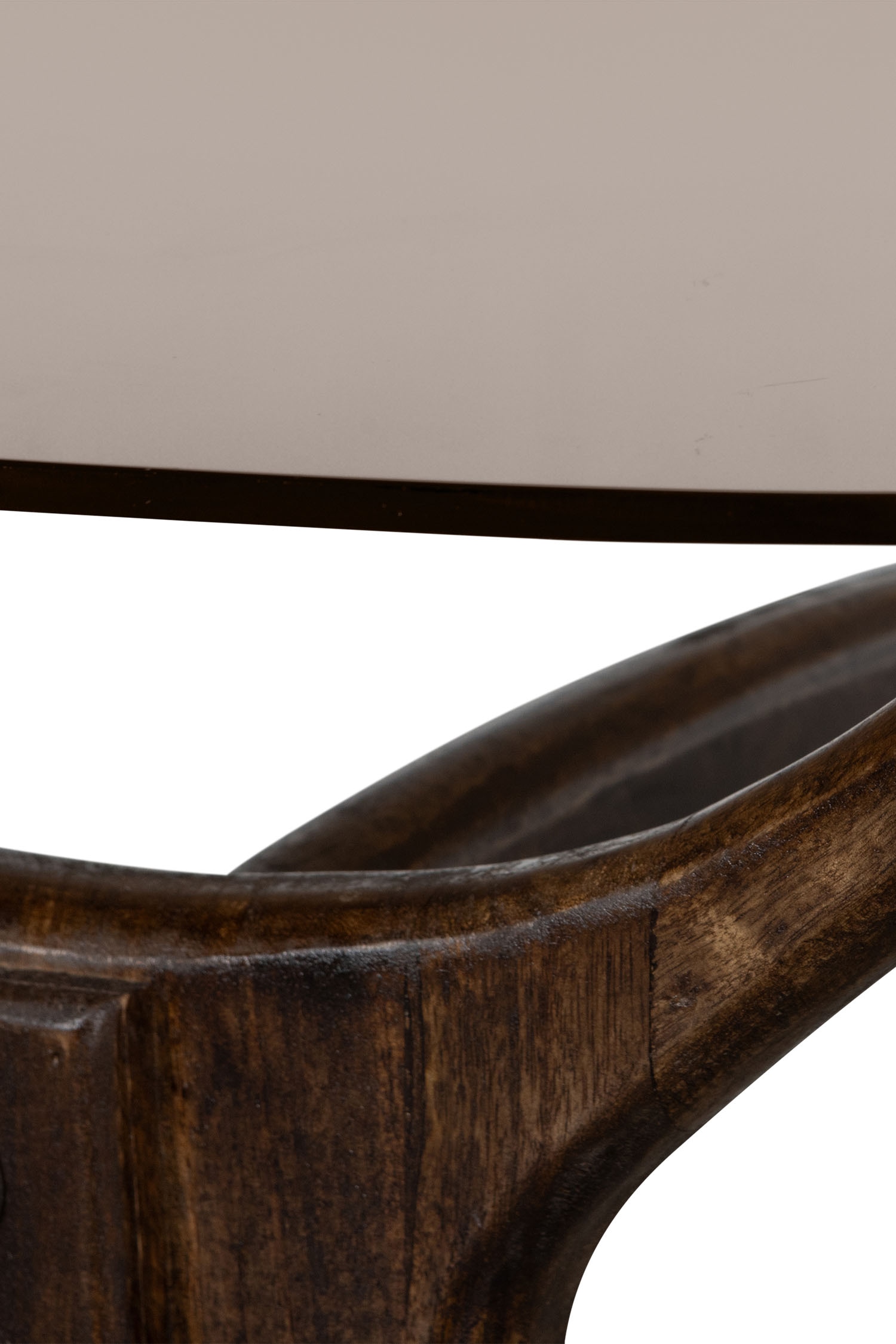 WOOOD Couchtisch »Flash mit Glasplatte und Mangoholzgestell 110x60x42 cm« Handgefertigtes Glas – leichte Unebenheiten sind herstellungsbedingt