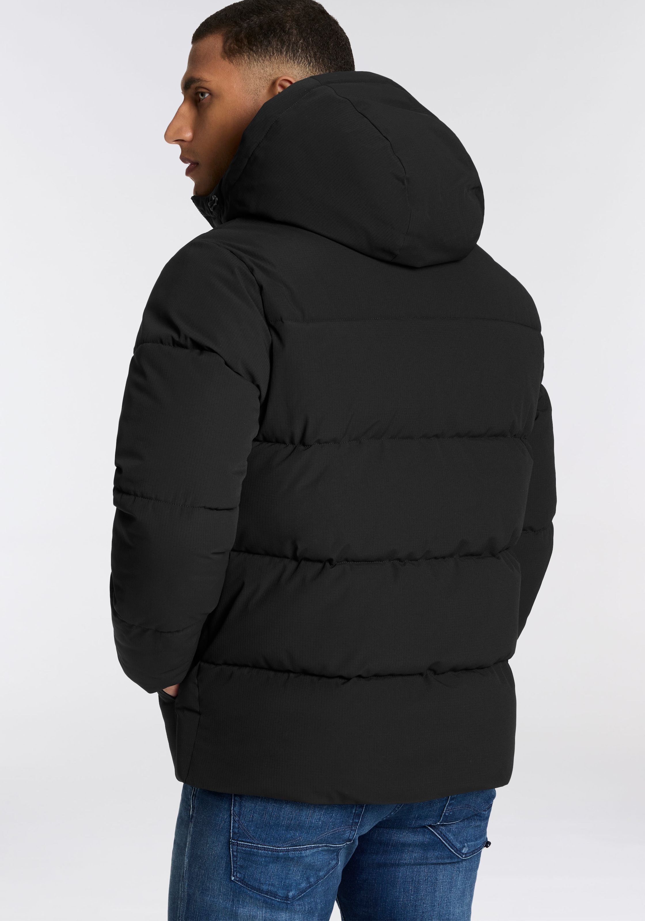 Jack & Jones Steppjacke »JJGUARD – Steppjacke mit Wattierung und Reißverschluss«, mit Kapuze, modisch, regular fit, Web