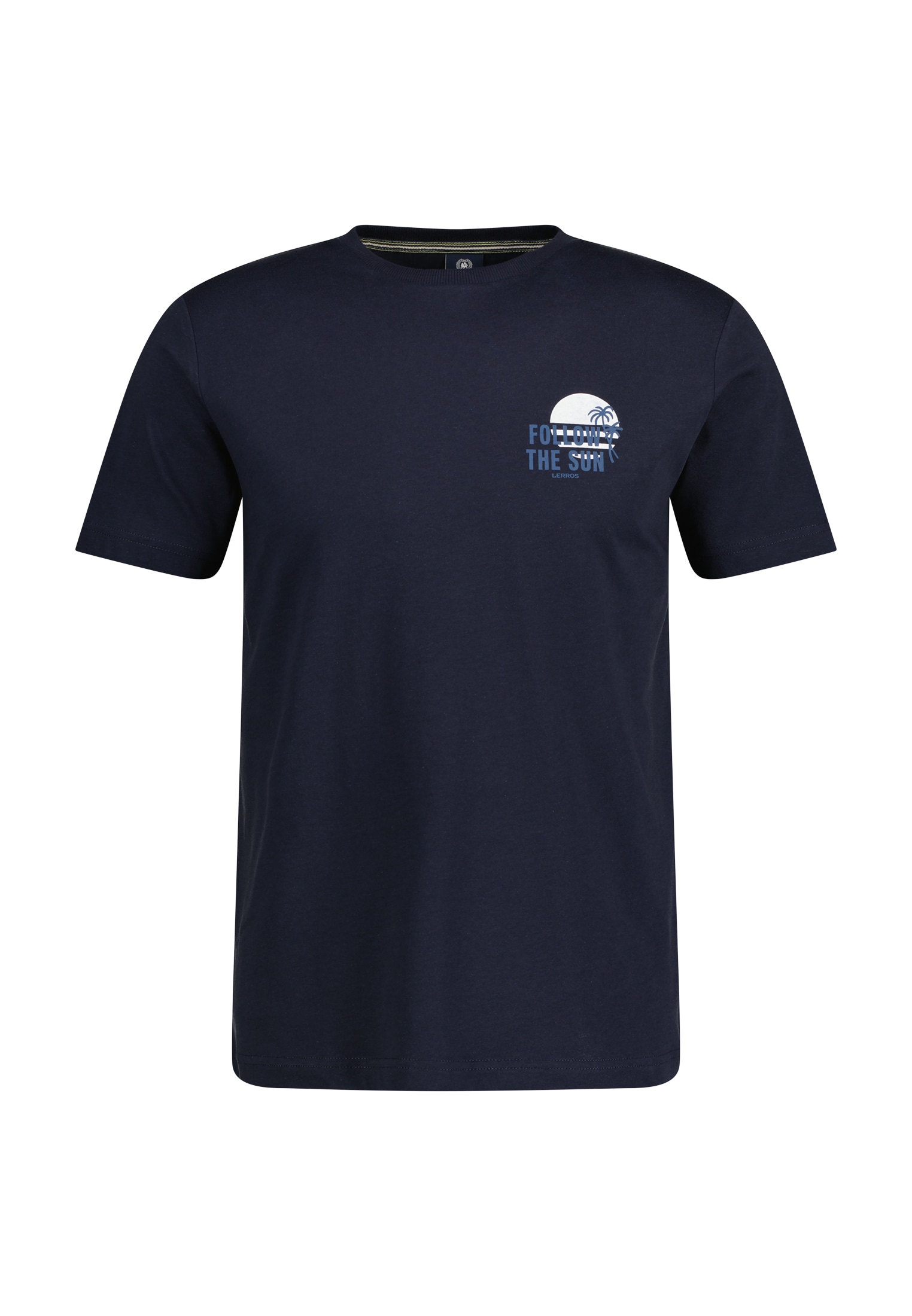 LERROS T-Shirt »LERROS T-Shirt mit Brustprint *Follow the sun*«
