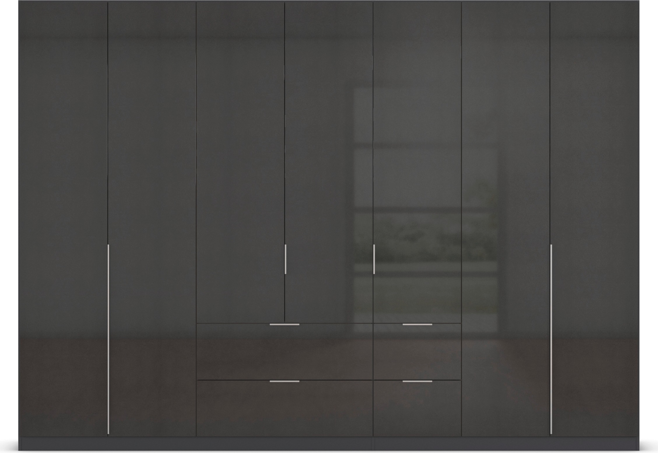rauch Drehtürenschrank »Kleiderschrank Schrank Garderobe AGORDO mit Dekor- oder Hochglanzfront«, (in zwei Griff-Farben mit Dekor- oder Hochglanzfront), mit Außenschubkästen, in 6 Breiten und 2 Höhen MADE IN GERMANY