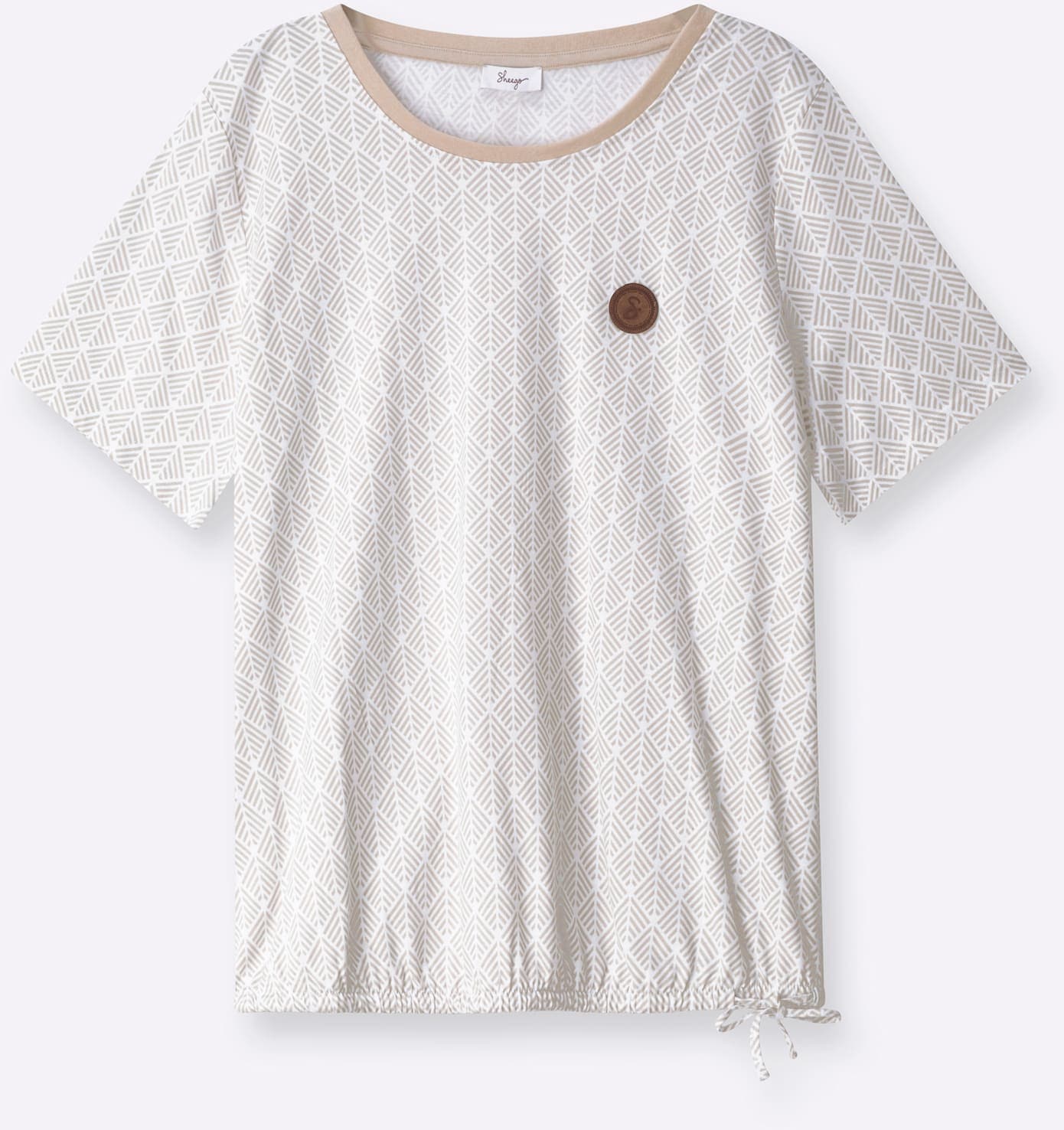 Sheego Rundhalsshirt »Halbarmshirt« 1