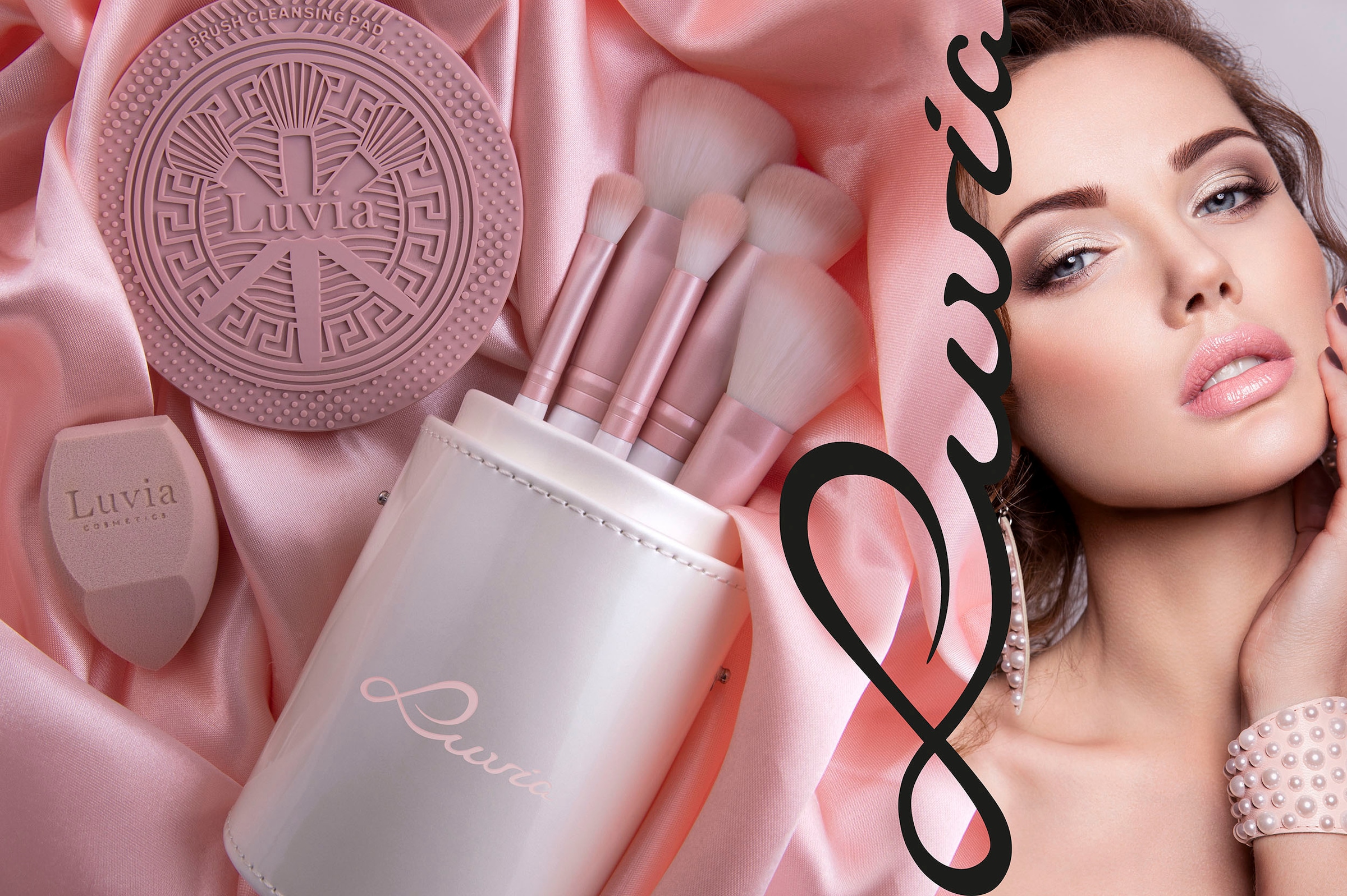 Luvia Cosmetics Kosmetikpinsel-Set »Prime Vegan Candy«, (10 tlg.)