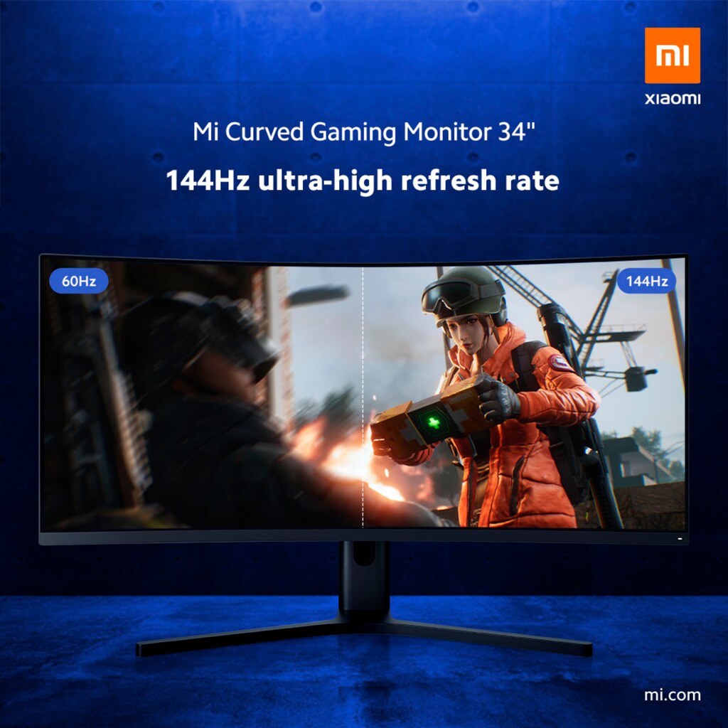 Xiaomi Curved-Gaming-Monitor »Mi«, 86,36 cm/34 Zoll, 3440 x 1440 px, WQHD, 4 ms Reaktionszeit, 144 Hz