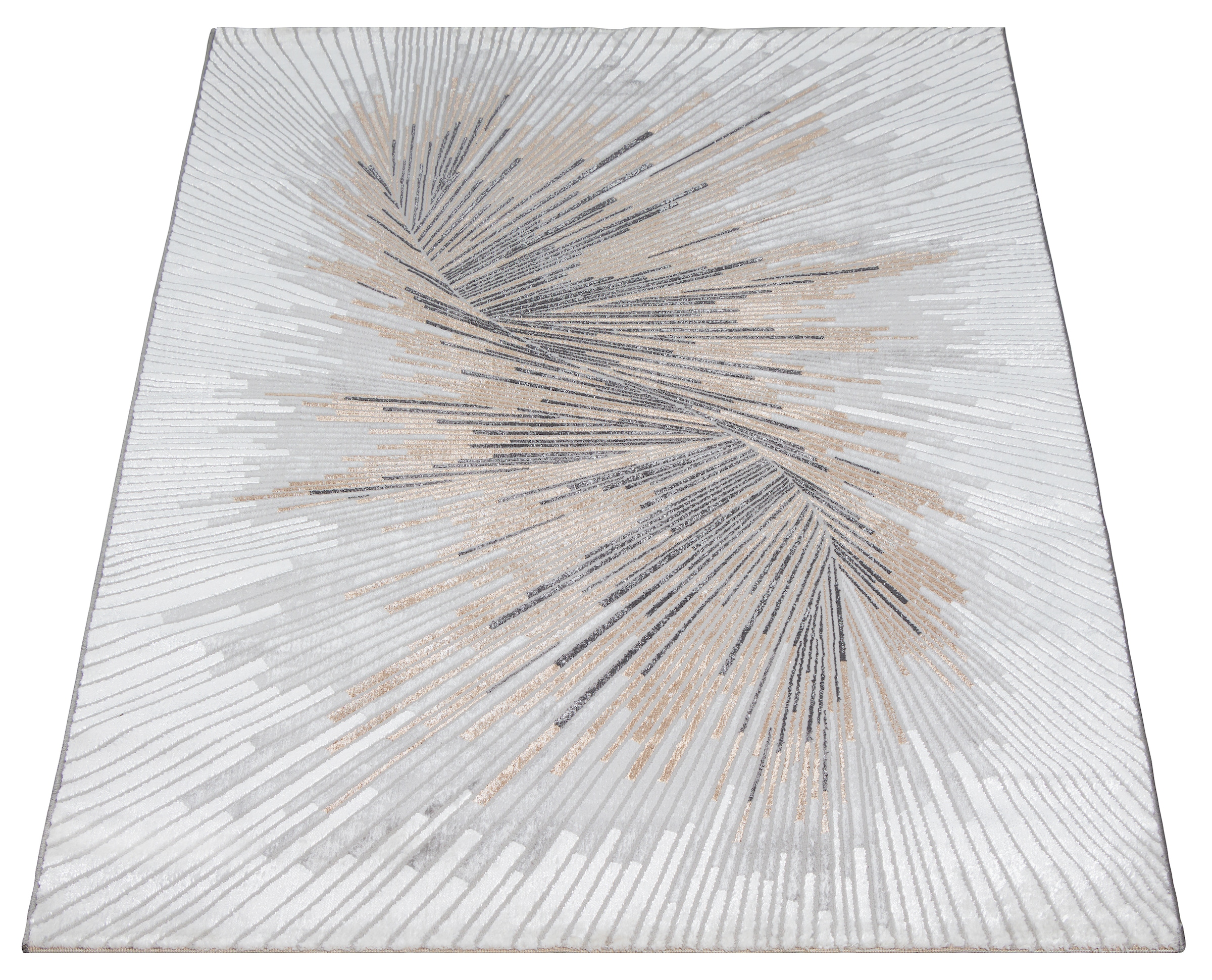 the carpet Teppich »Mila«, rechteckig, 8 mm Höhe, moderner Wohnzimmer Teppich elegant glänzender Flor