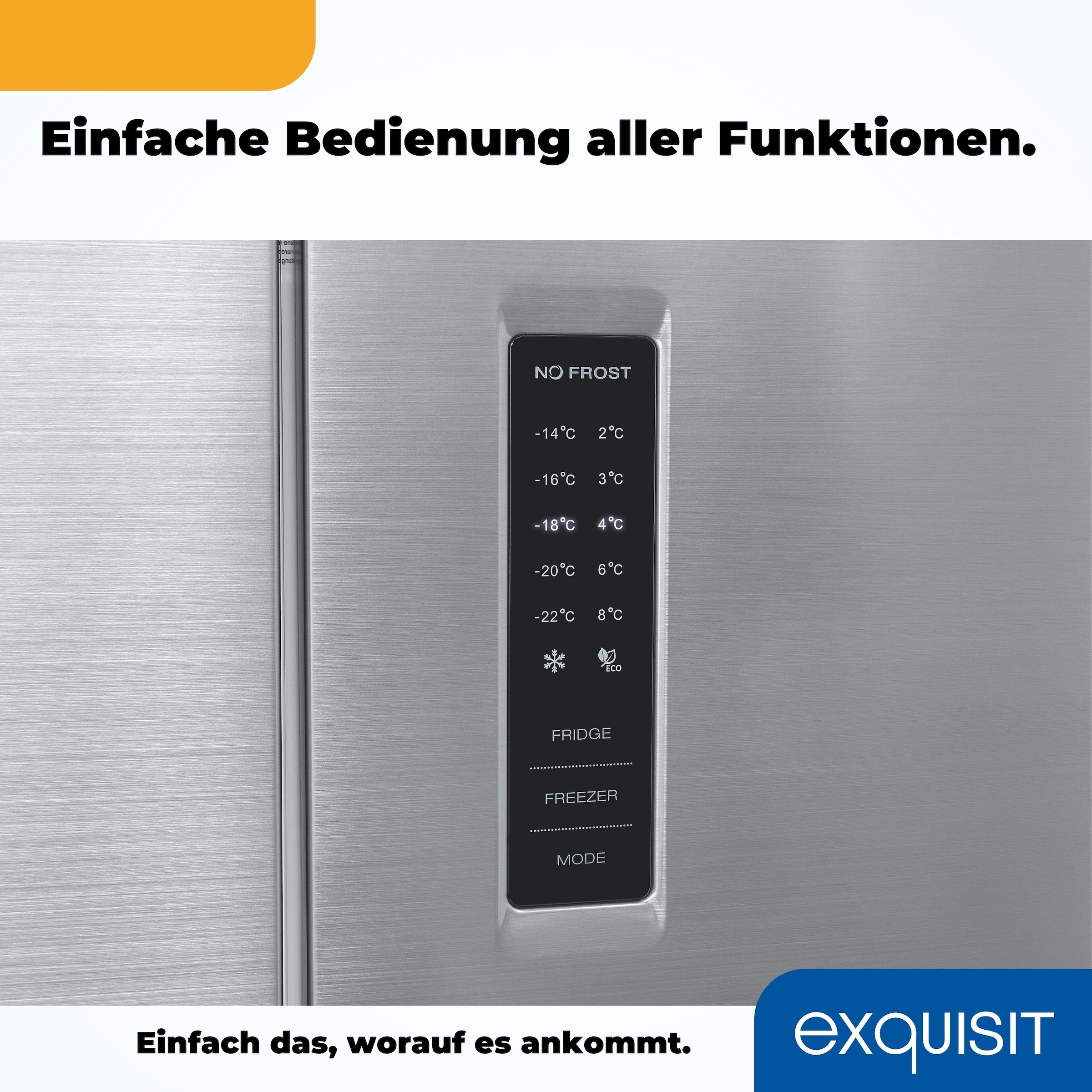 exquisit Multi Door »MD365-125-040D inoxlook«