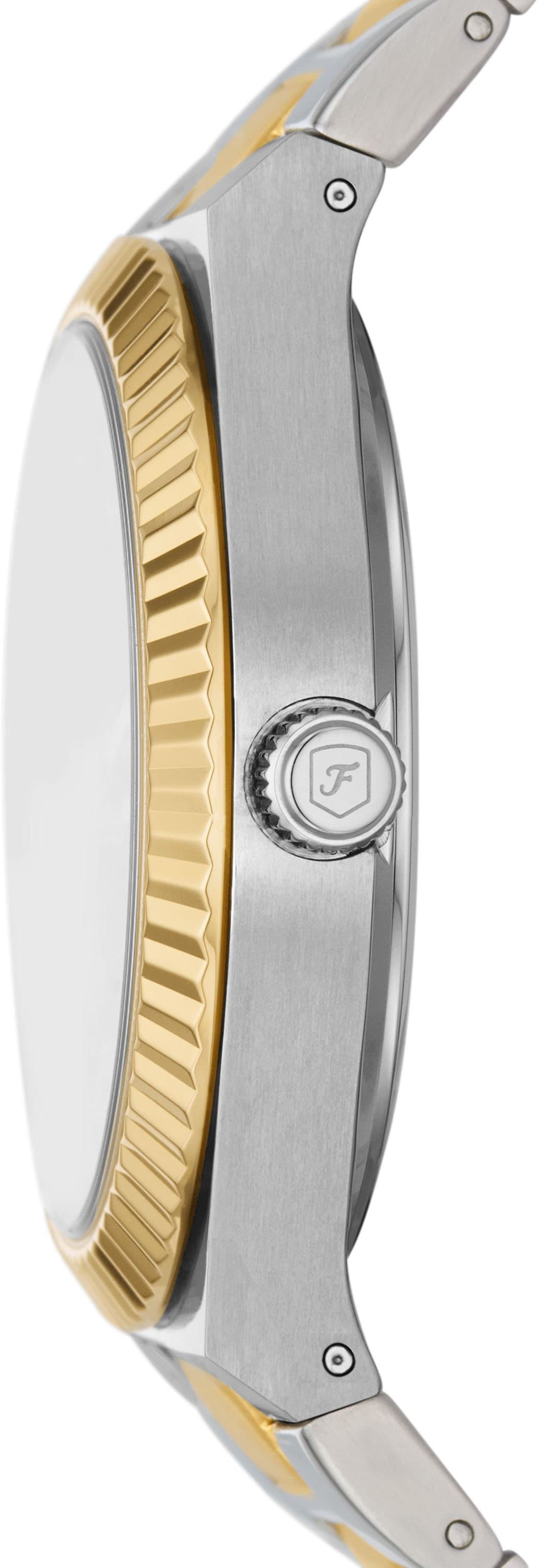 Fossil Quarzuhr »SCARLETTE«, Armbanduhr, Damenuhr, analog, Edelstahlarmband