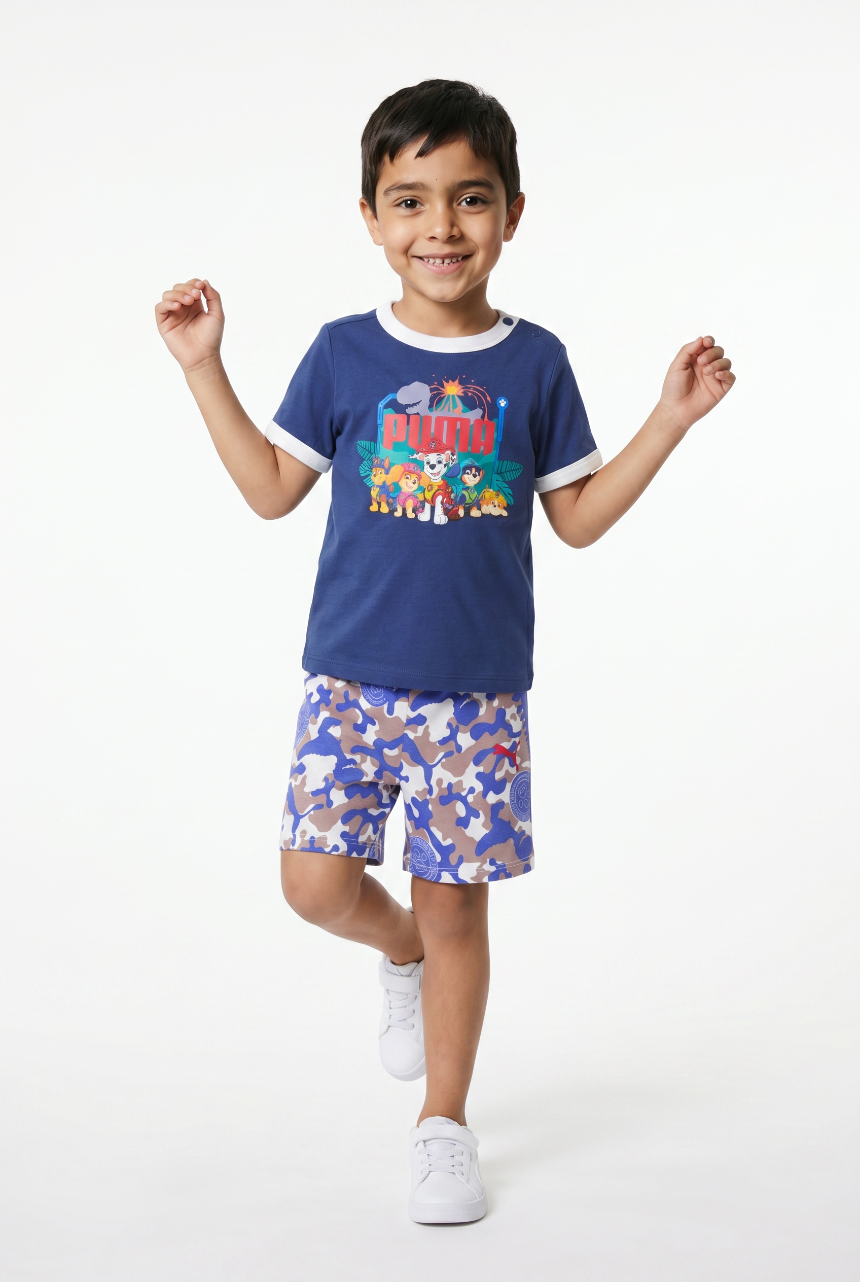 PUMA Trainingsanzug »X PAW PATROL MINICATS TEE AND SHORTS SET INF« 2 zweiteiliges Set, Regular Fit, ohne Kapuze