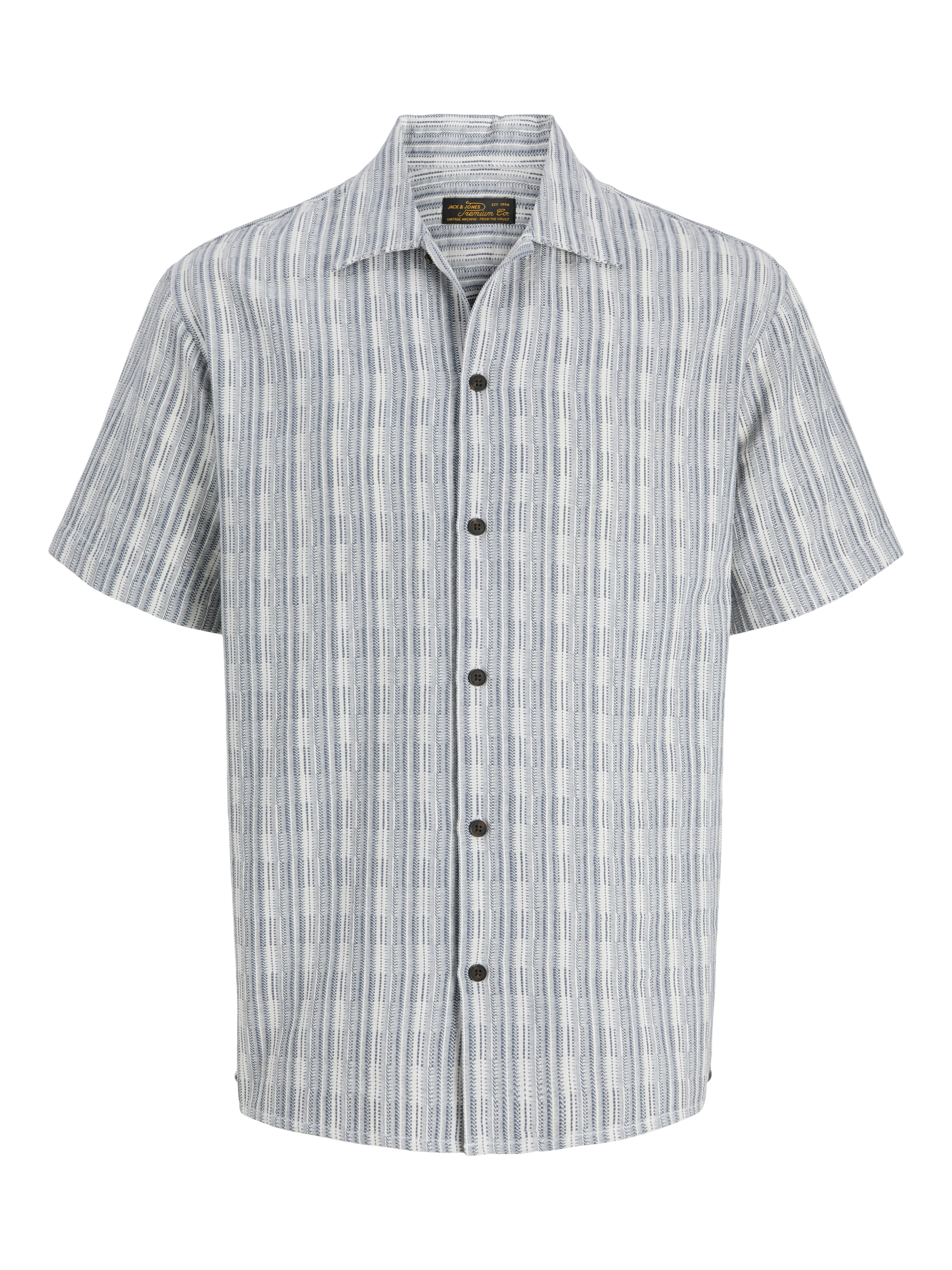 Jack & Jones Kurzarmhemd »JPRBLUTIAGO STRUCTURE SS RESORT SHIRT SN« Baumwolle, locker geschnitten