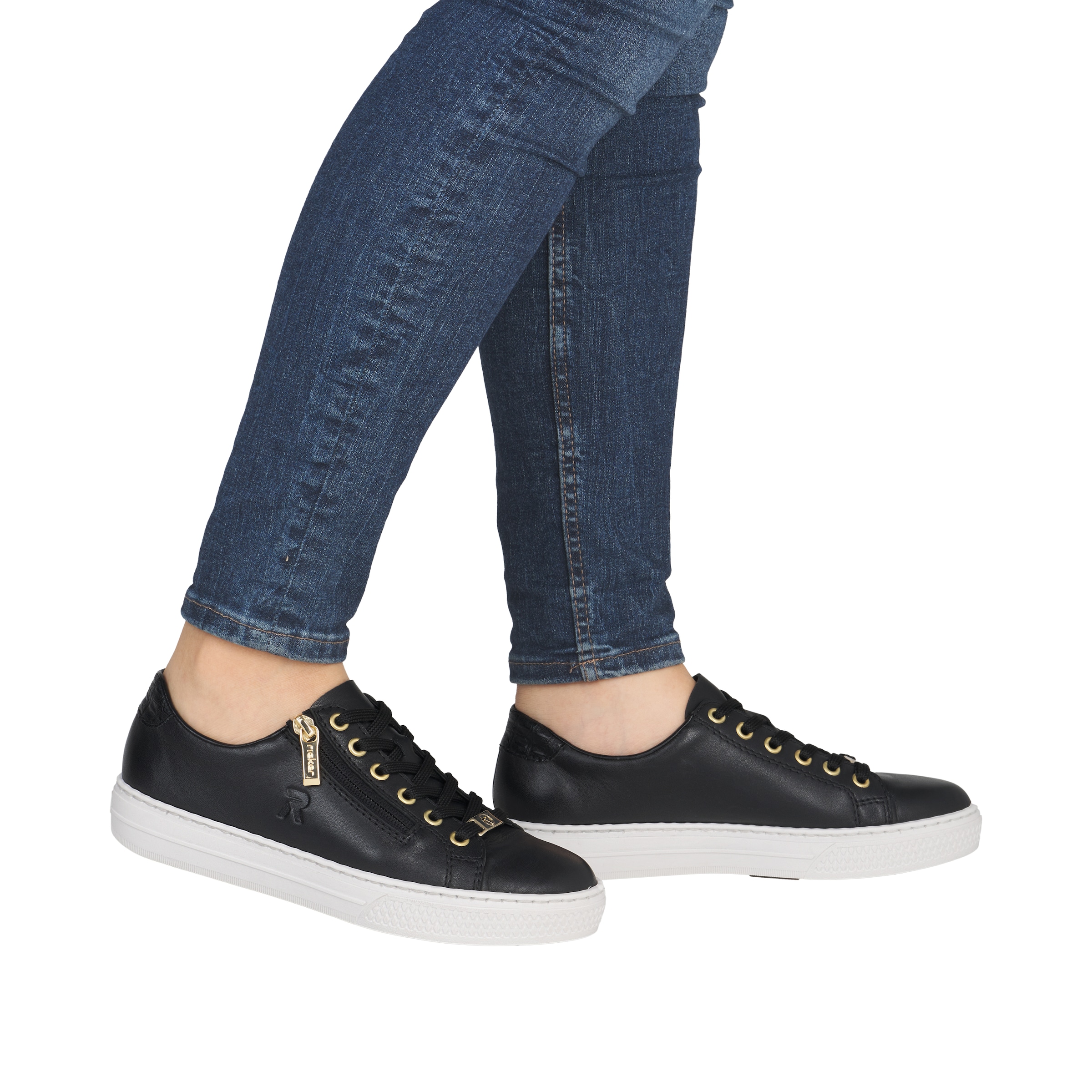 Rieker Sneaker  mit Memosoft-Innensohle, Freizeitschuh, Halbschuh, Schnürschuh