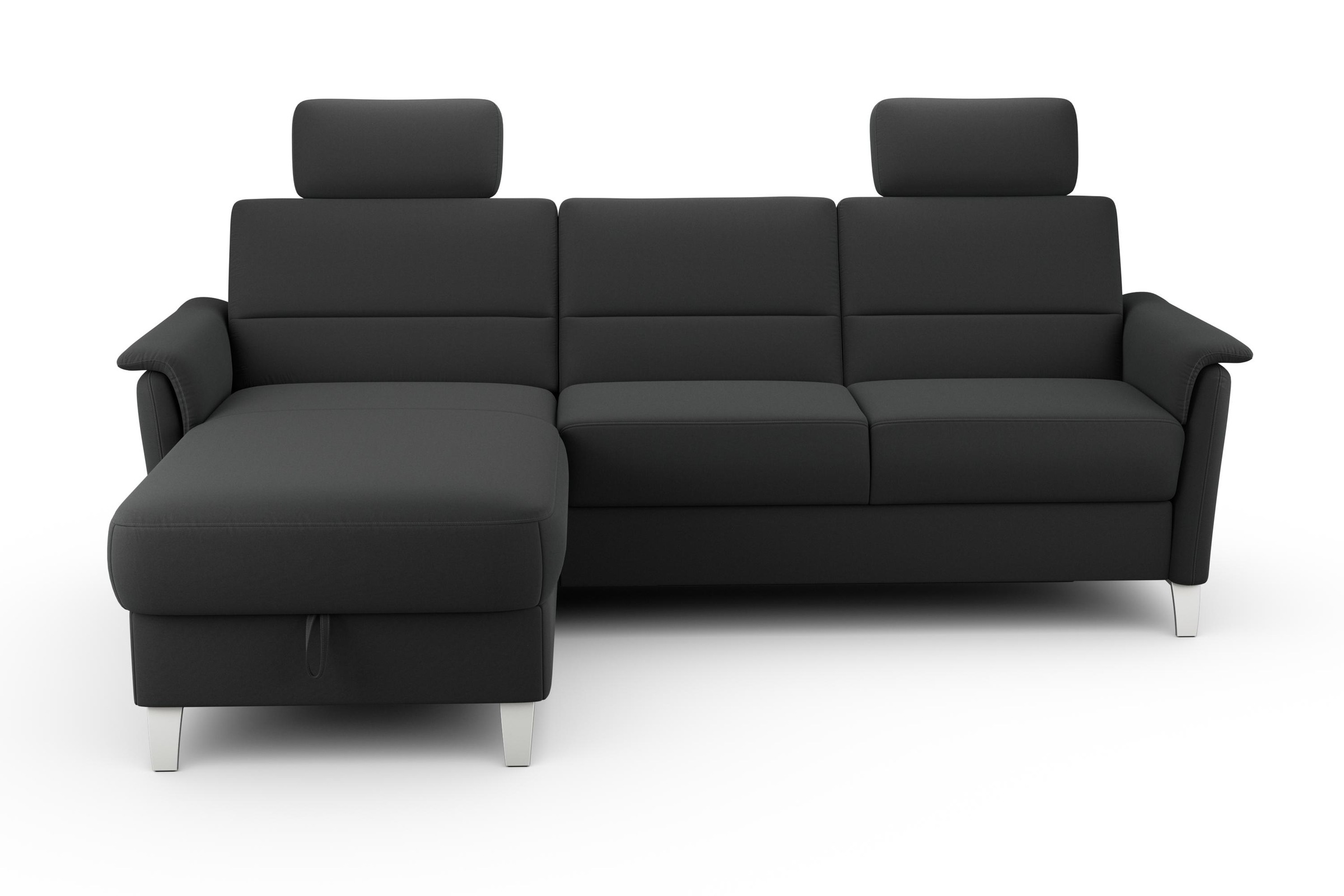 sit&more Ecksofa »Palmera L-Form«, Federkern, wahlweise mit Bettfunktion und mit/ohne Stauraum