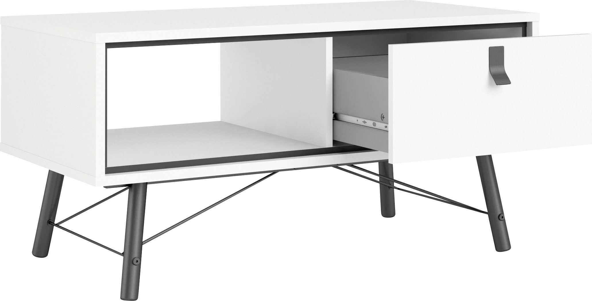 andas Couchtisch »Ry Beistelltisch, Sofatisch, Kaffeetisch, Wohnzimmertisch«, mit 1 Schublade und einem Ablagefach unter der Tischplatte