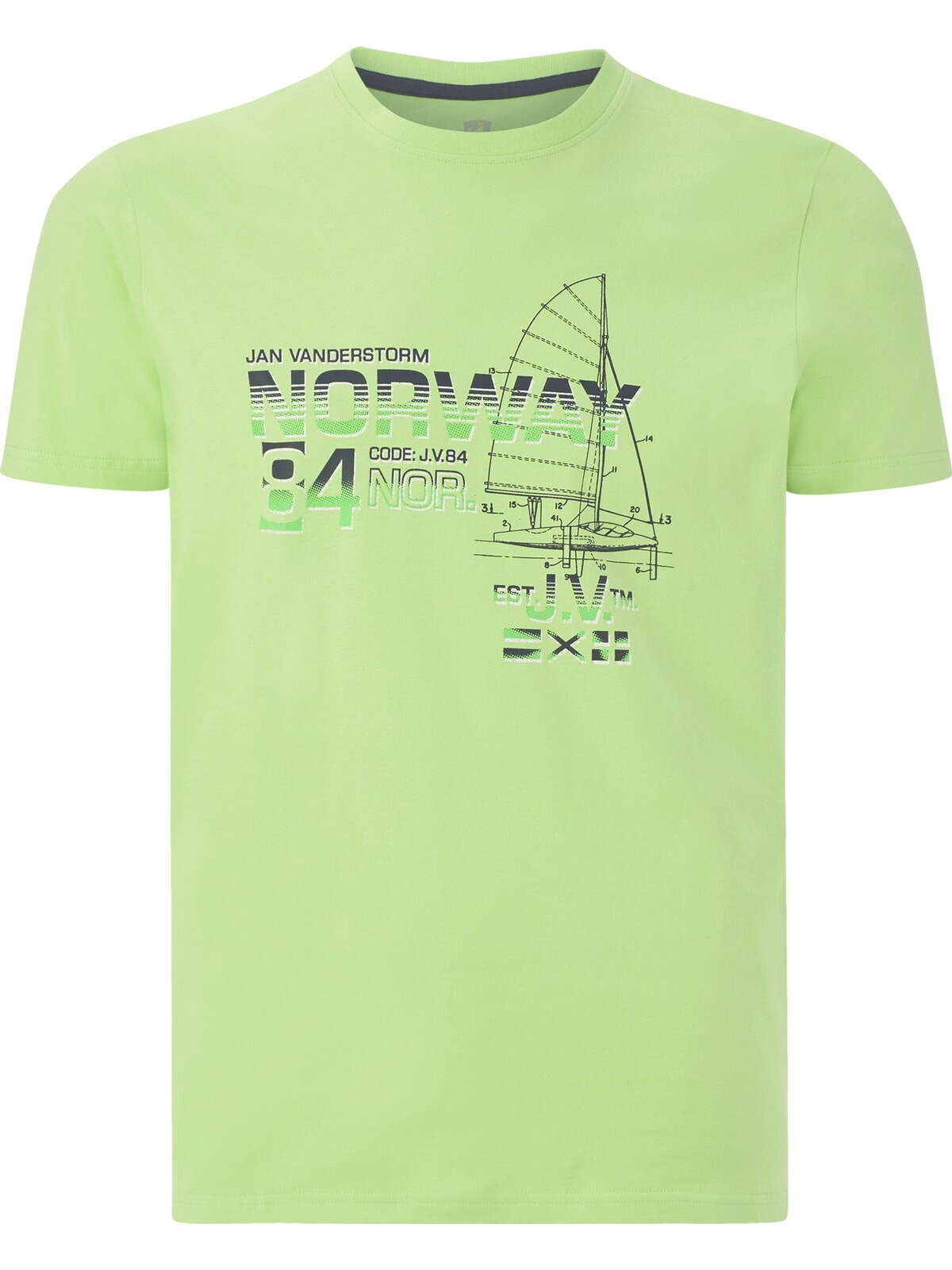Jan Vanderstorm Rundhalsshirt »T-Shirt EILI«, (1 tlg.)