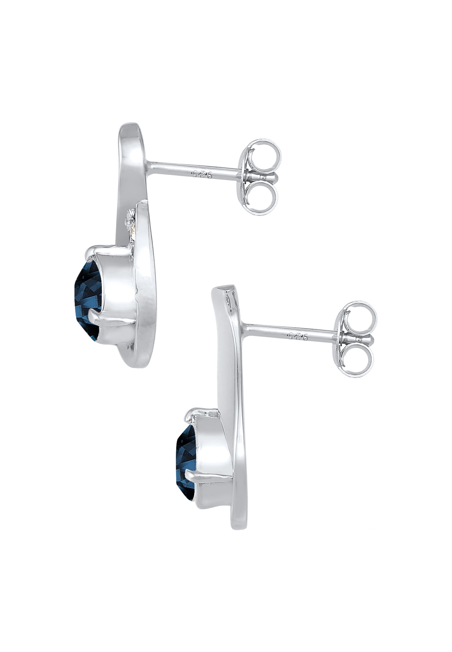 Elli Paar Ohrstecker »Ohrringe Tropfen Stecker 925 Silber, mit Kristallen von Swarovski®«
