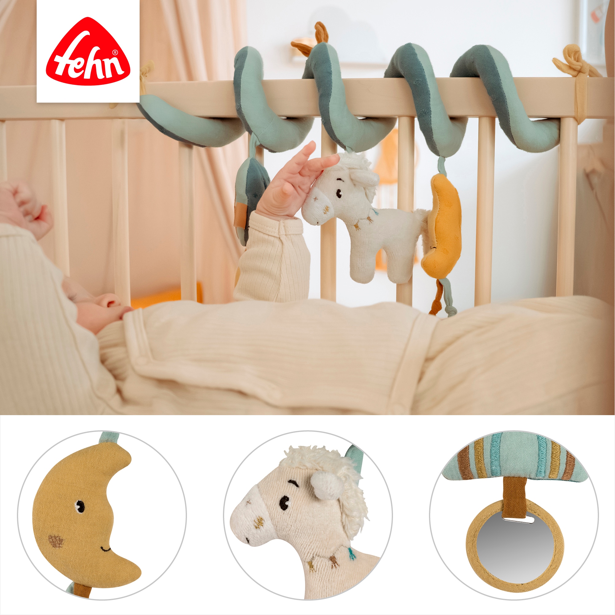 Fehn Greifspielzeug »Pferdinand, Activity-Spirale Pferd«