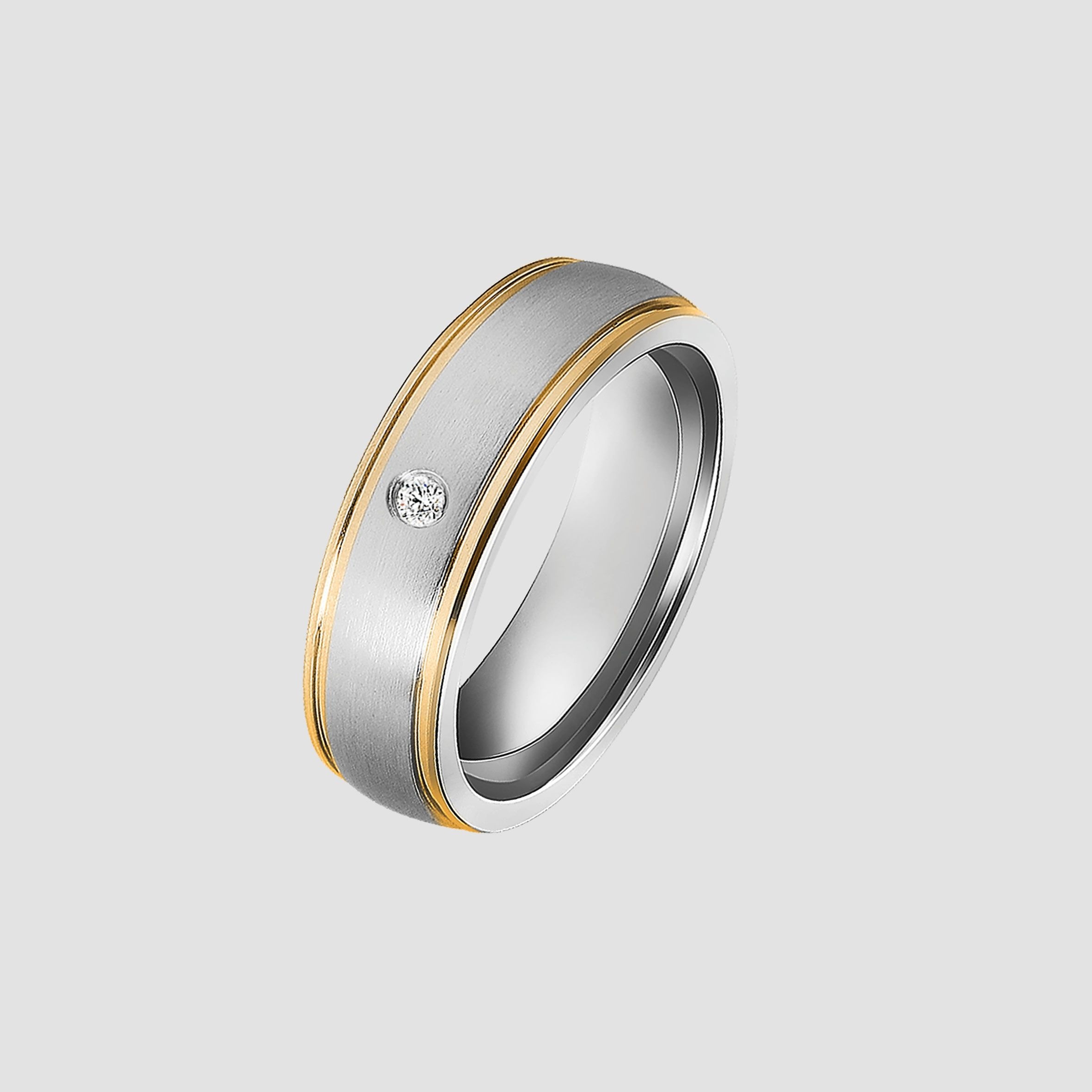 Adelia´s Fingerring »Damen Ring aus Edelstahl mit Strass Steinchen«