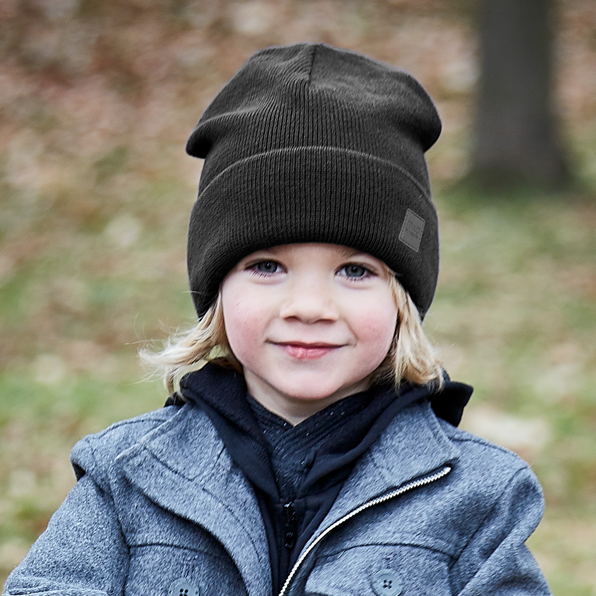 MAXIMO Beanie, Strick, breiter Umschlag, gefüttert, wärmend, weich, unifarben