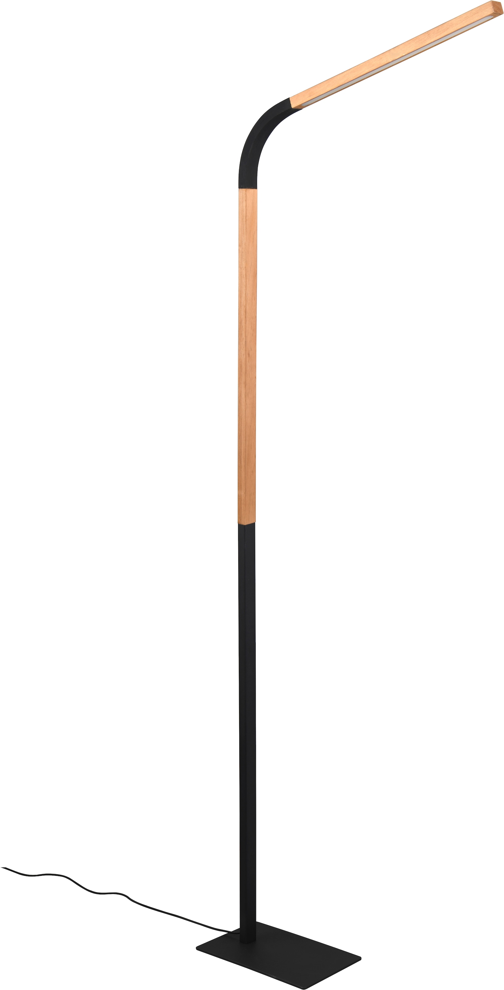 TRIO Leuchten LED Stehlampe »NORRIS, Stehleuchte mit Fußdimmer und Flexarm, Leseleuchte H. 140cm« LED-Board 1 Stk. Warmweiß 11W 1400 Lumen warmweiße LED, dimmbar per Fußschalter (3 Stufen)