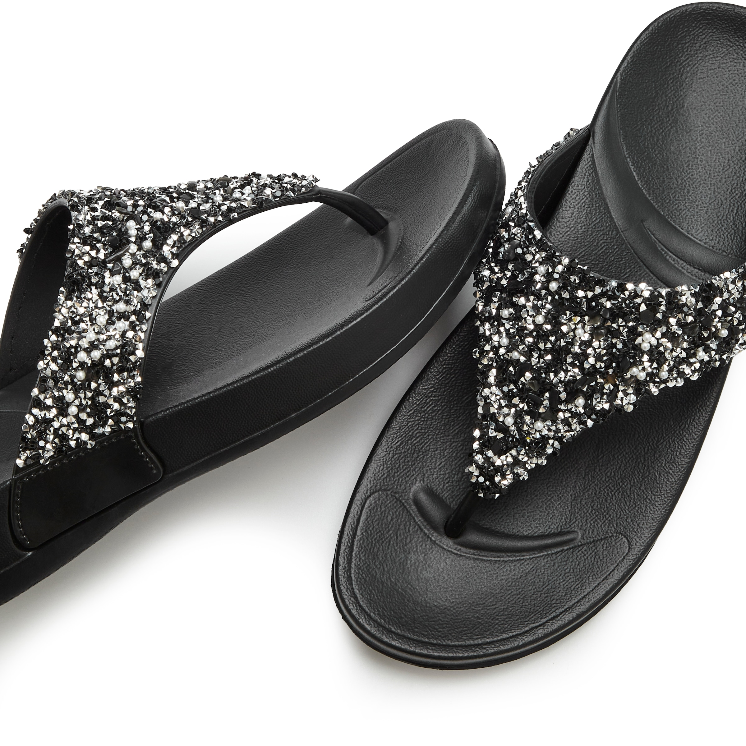Vivance Badezehentrenner »Flip Flop, Badelatsche, Badeschuhe, Pantolette, Zehentrenner,«  Sommerschuh mit modischem Glitzerdetail VEGAN