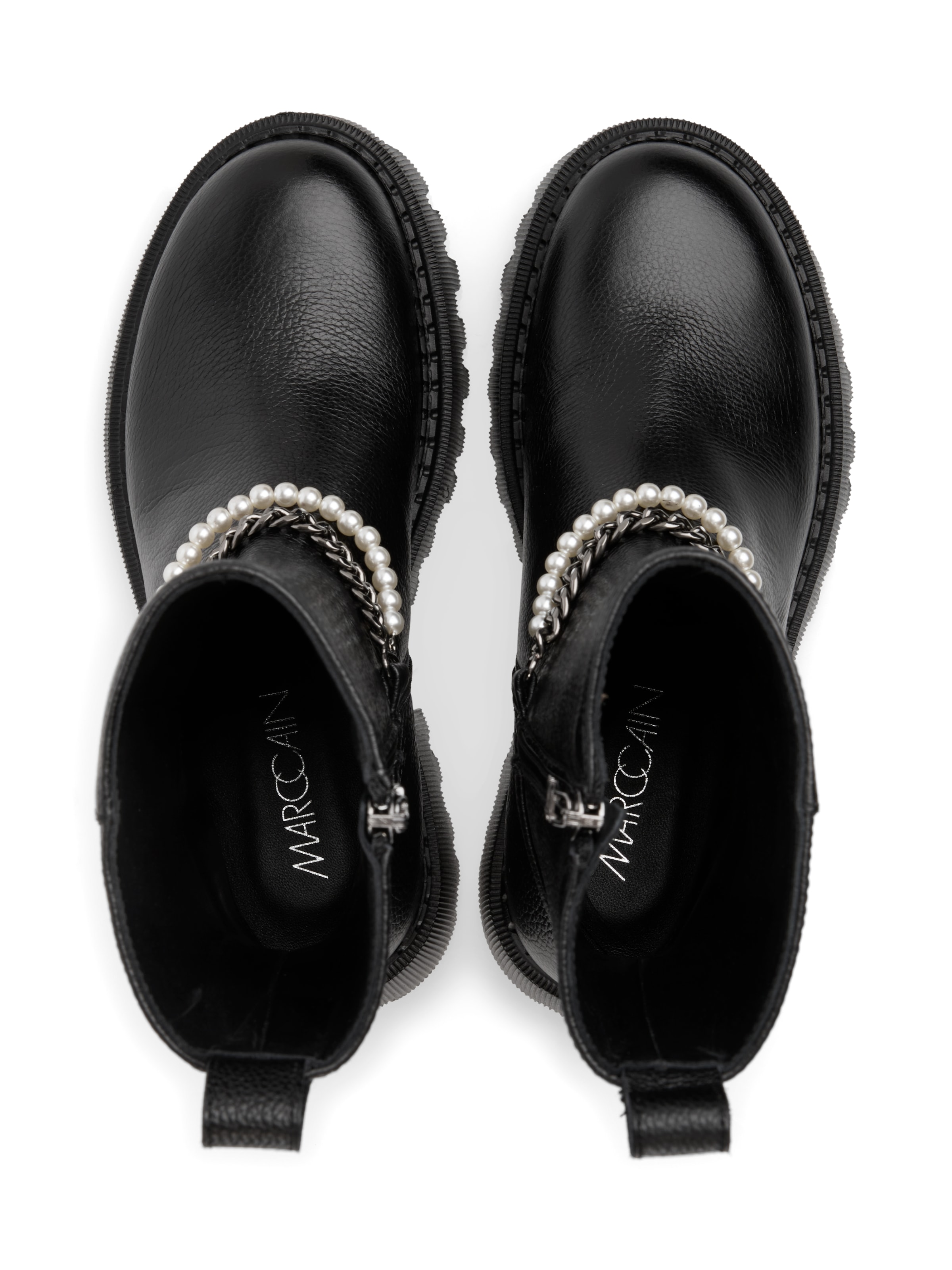 Marc Cain Stiefelette  Blockabsatz, Boots mit markanter Zierkette