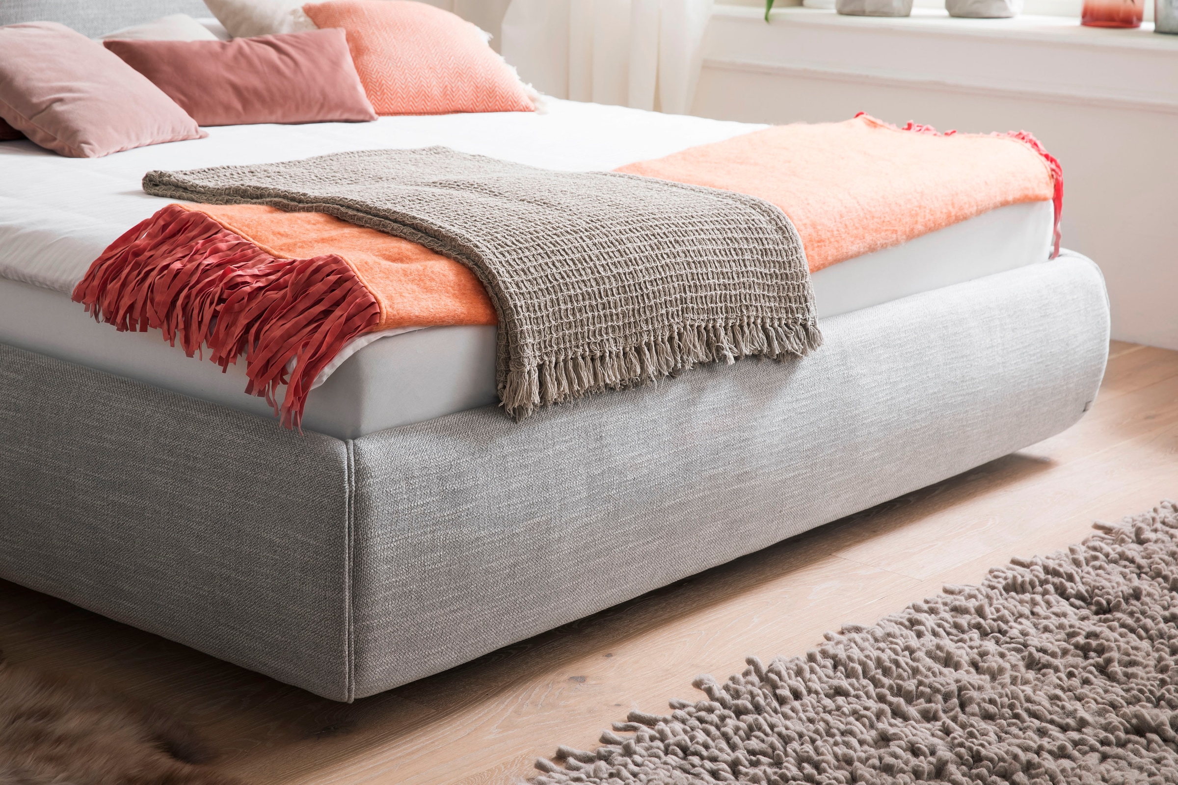 meise.möbel Polsterbett »Atesio« Wahlweise mit Lattenrost, Matratze und Bettkasten