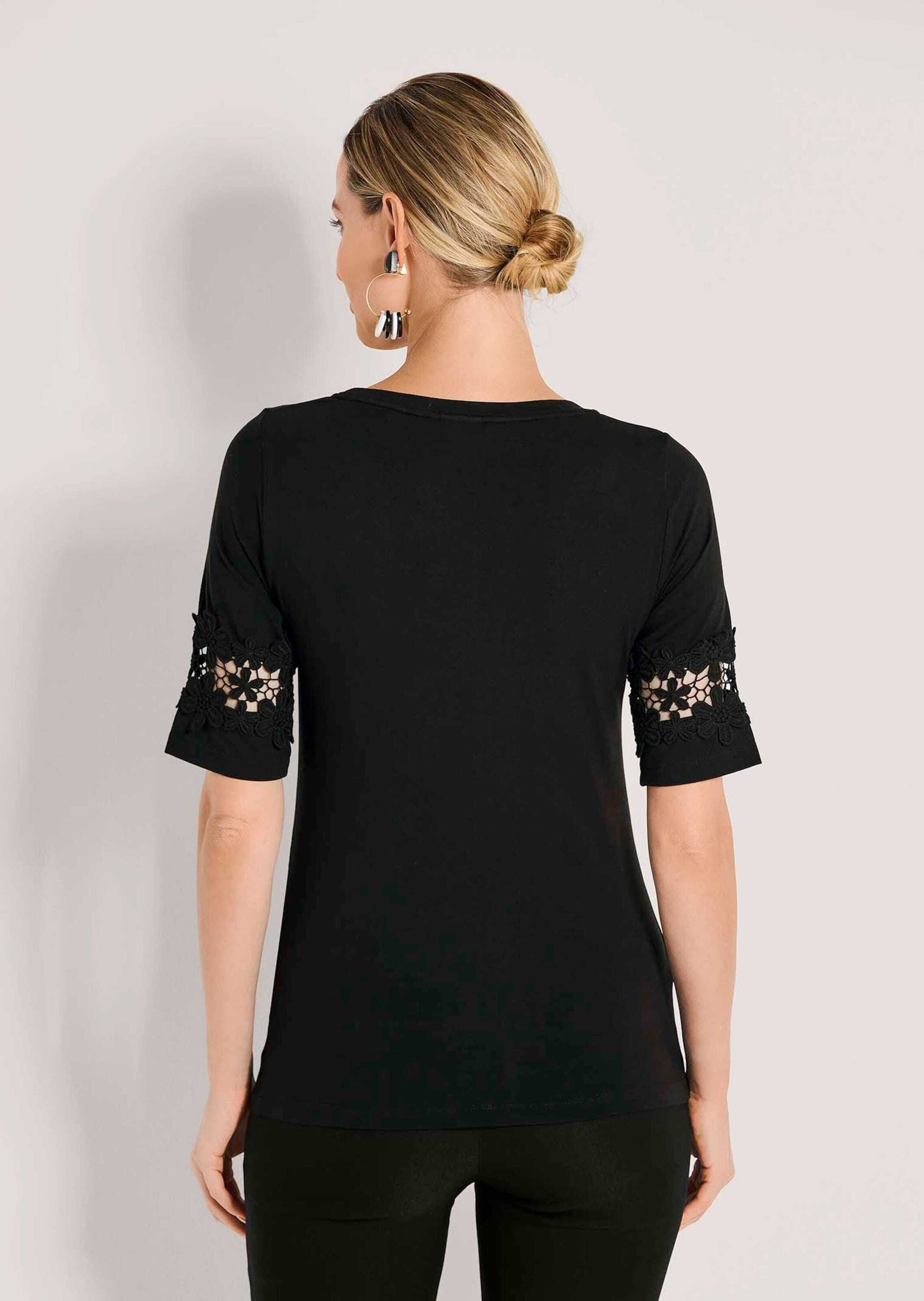 MADELEINE Kurzarmshirt »Shirt Sommerliches Shirt mit Spitzendetail«