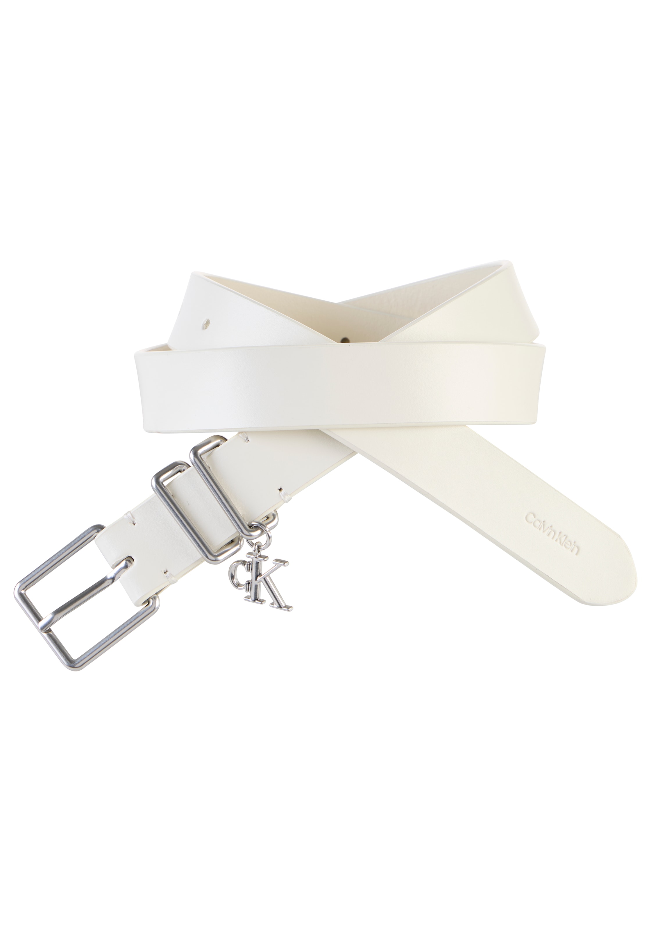 Calvin Klein Ledergürtel »MONOGRAM CHARM  KEEPER BELT 25MM« Regular fit mit Anhänger