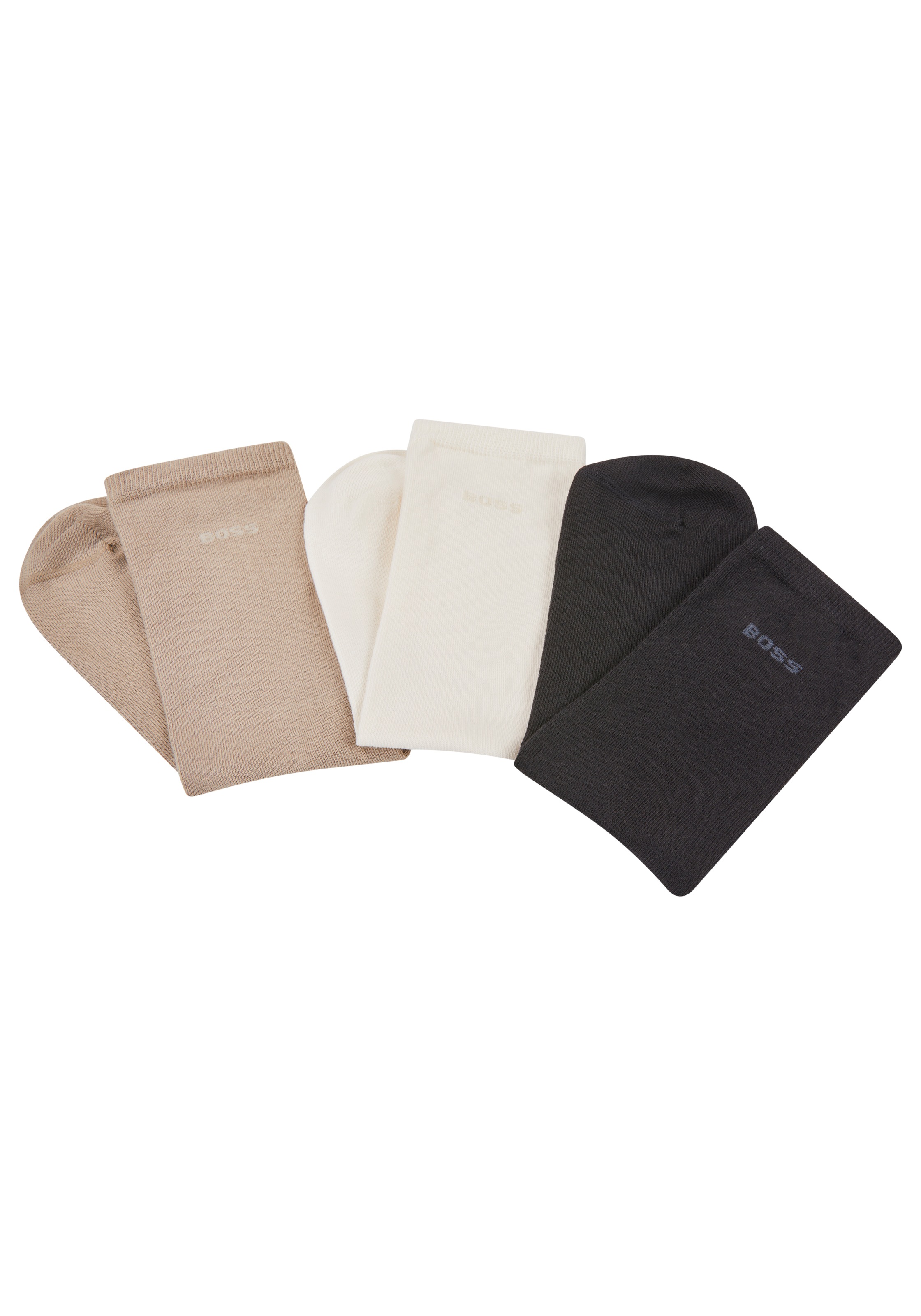 BOSS Freizeitsocken 3 Paar tlg. mit Logoschriftzug