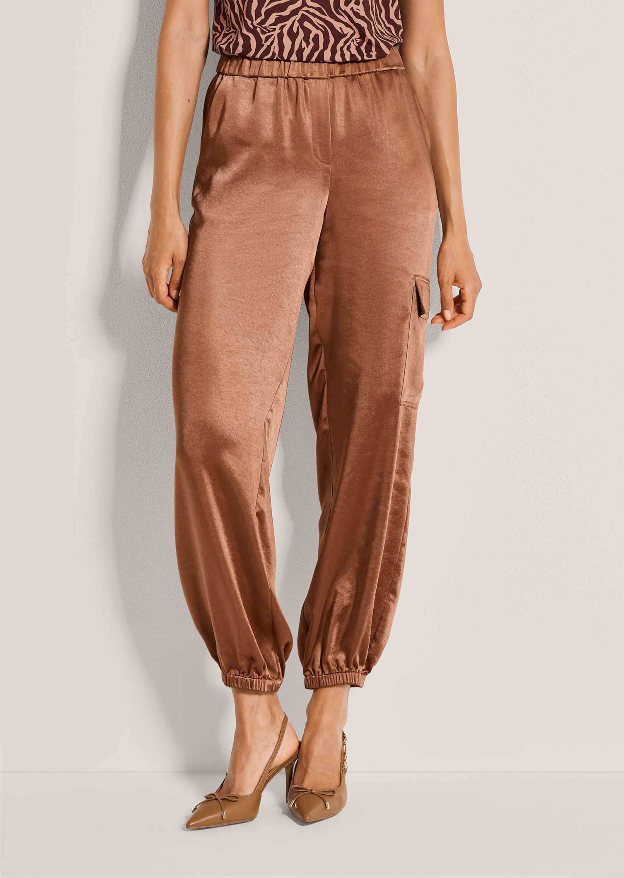 MADELEINE Stoffhose »Satinhose Stoffhose mit Schlupfbund«