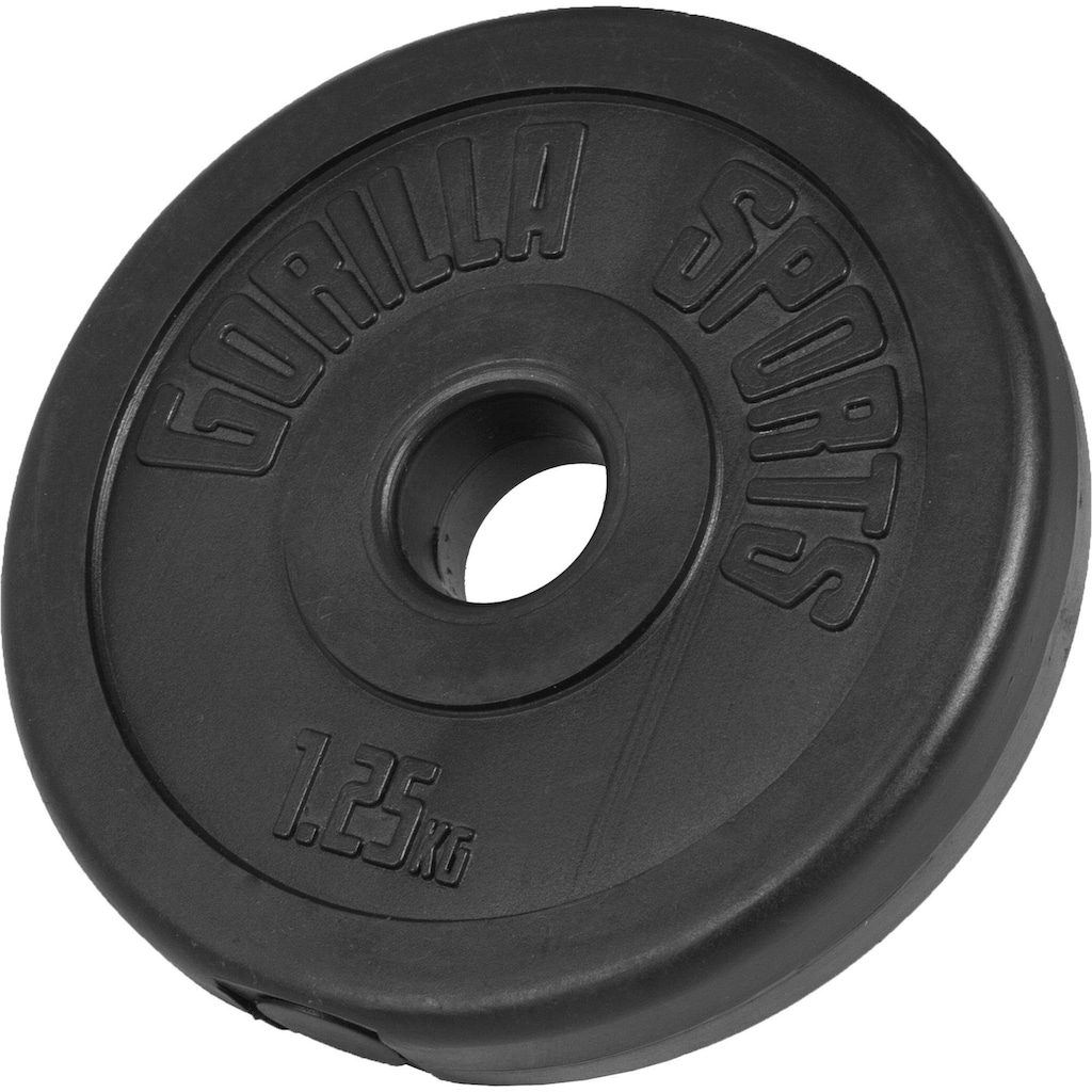 GORILLA SPORTS Kurzhantel »Kurzhantelset Kunststoff 20 kg«, (Spar-Set, mit Kurzhantelstangen)