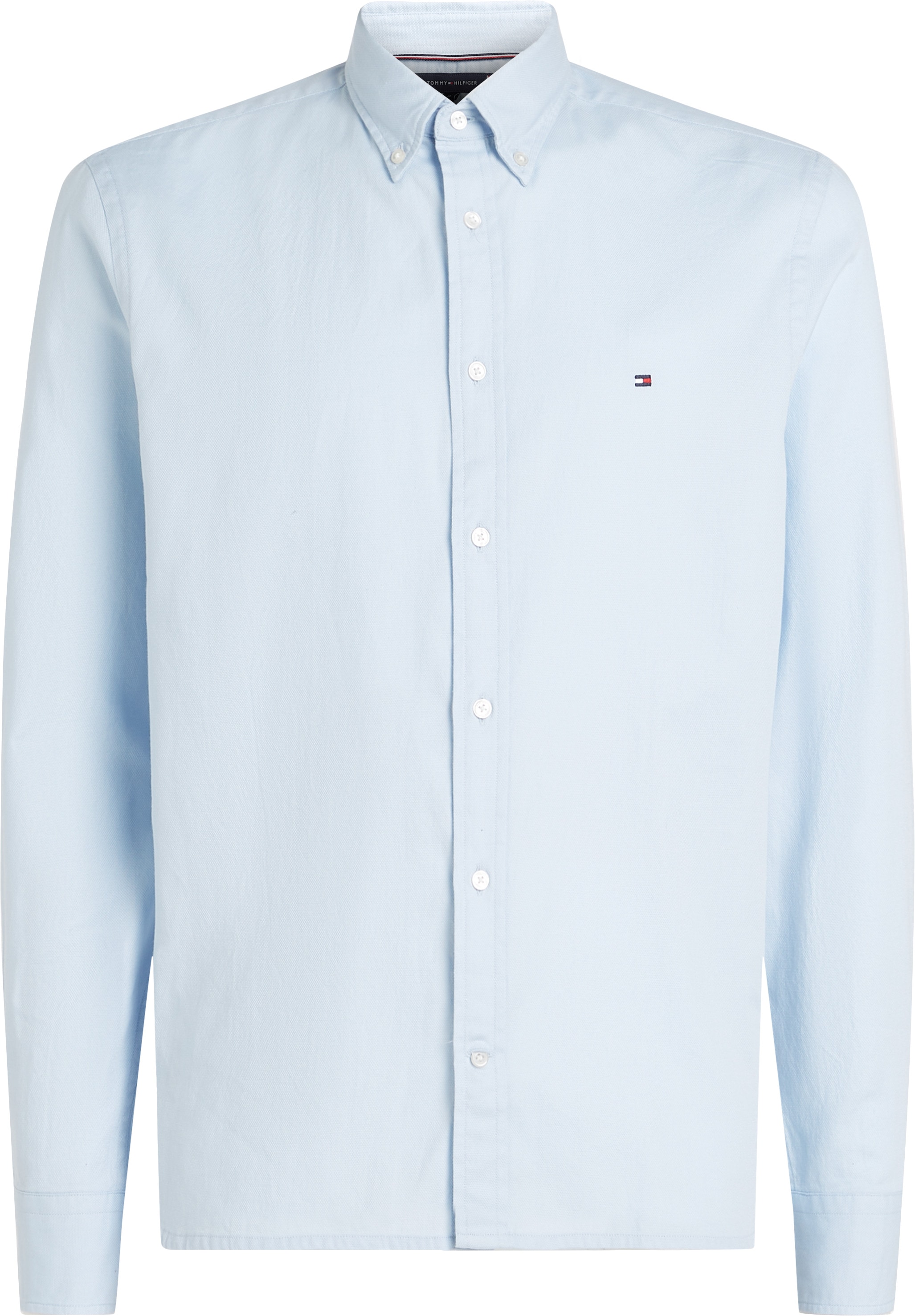 Tommy Hilfiger Businesshemd »FLEX DOBBY SF SHIRT«, mit Logostickerei
