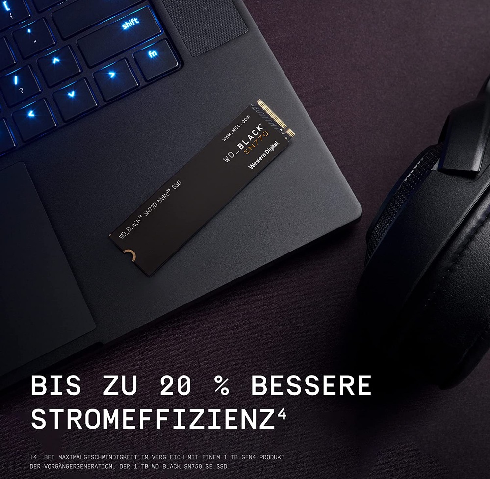 WD_Black Gaming-SSD »SN770 NVMe«, Formfaktor: M.2 2280