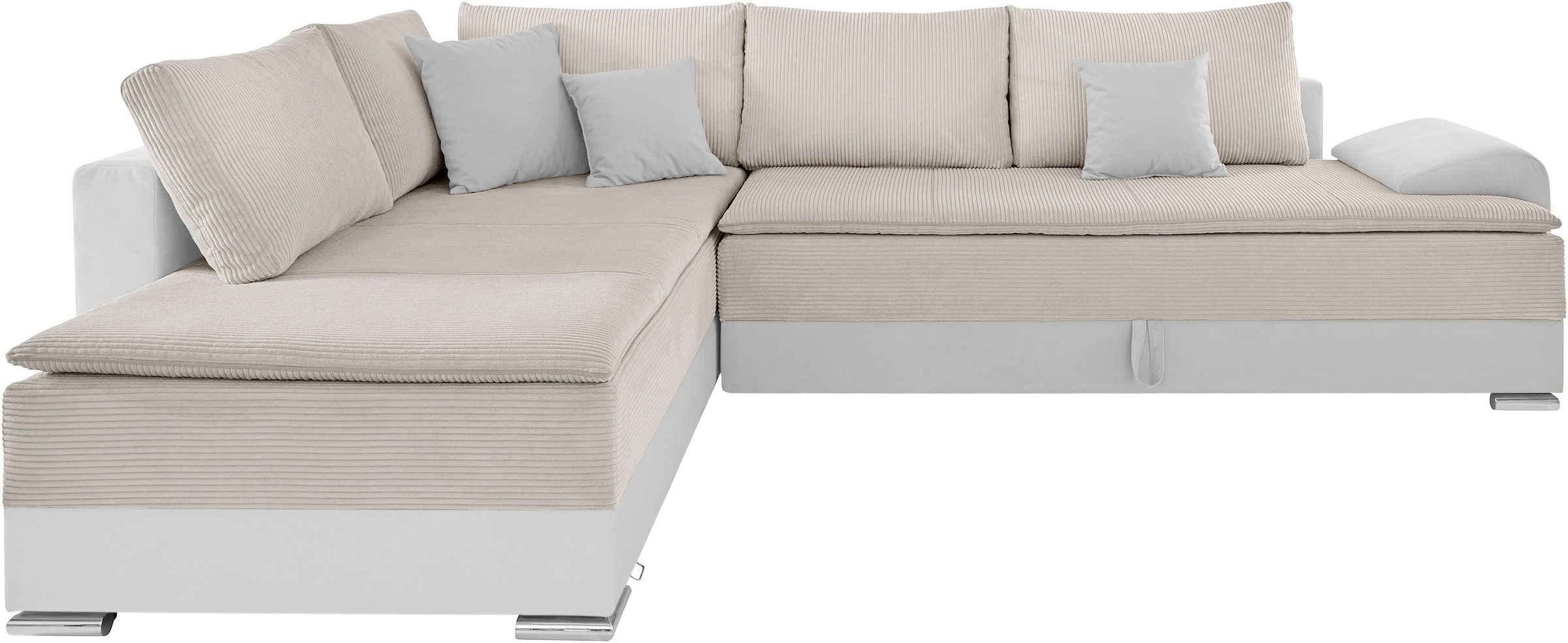 INOSIGN Ecksofa »Night & Day L-Form mit Dauer-Schlaffunktion mit Armlehne«, mit Boxspring-Bettfunktion 180x200 cm und Bettkasten, Dauerschläfer!