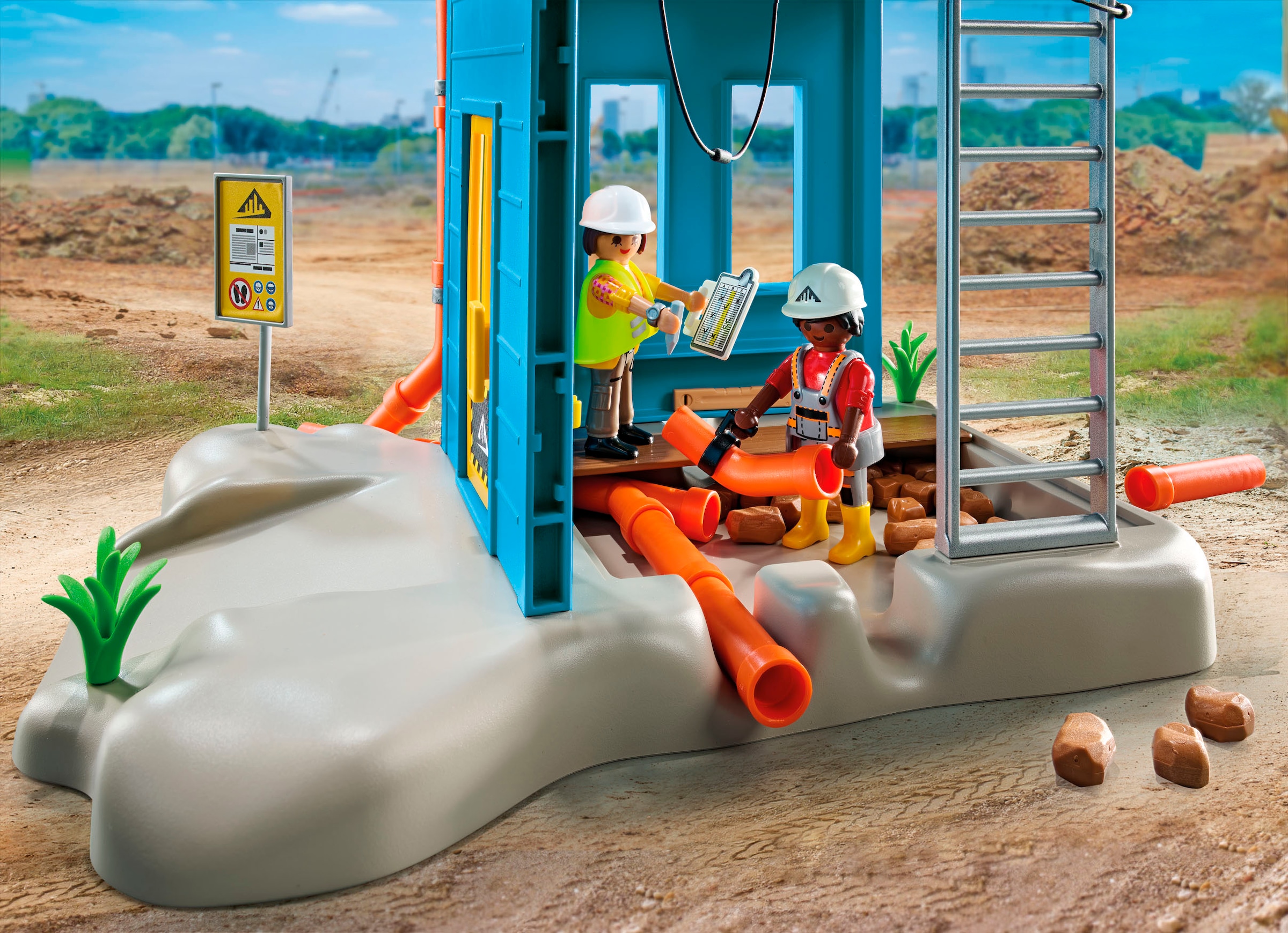 Playmobil® Konstruktions-Spielset »Baustelle (71650), Action Heroes« Made in Europe