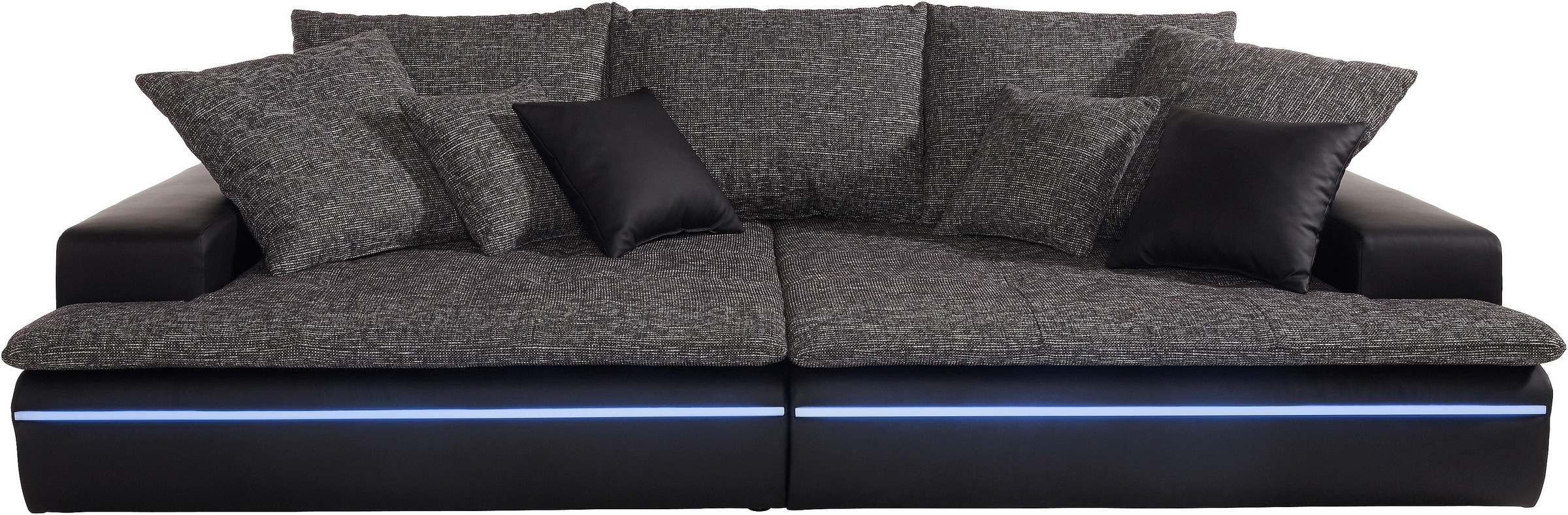 Nova Via Big-Sofa »Haiti«, wahlweise mit Kaltschaum (140kg Belastung/Sitz) und RGB-LED-Beleuchtung, in verschiedenen Größen erhältlich