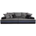 Mr. Couch Big-Sofa »Haiti«, wahlweise mit Kaltschaum (140kg Belastung/Sitz) und RGB-LED-Beleuchtung, in verschiedenen Größen erhältlich