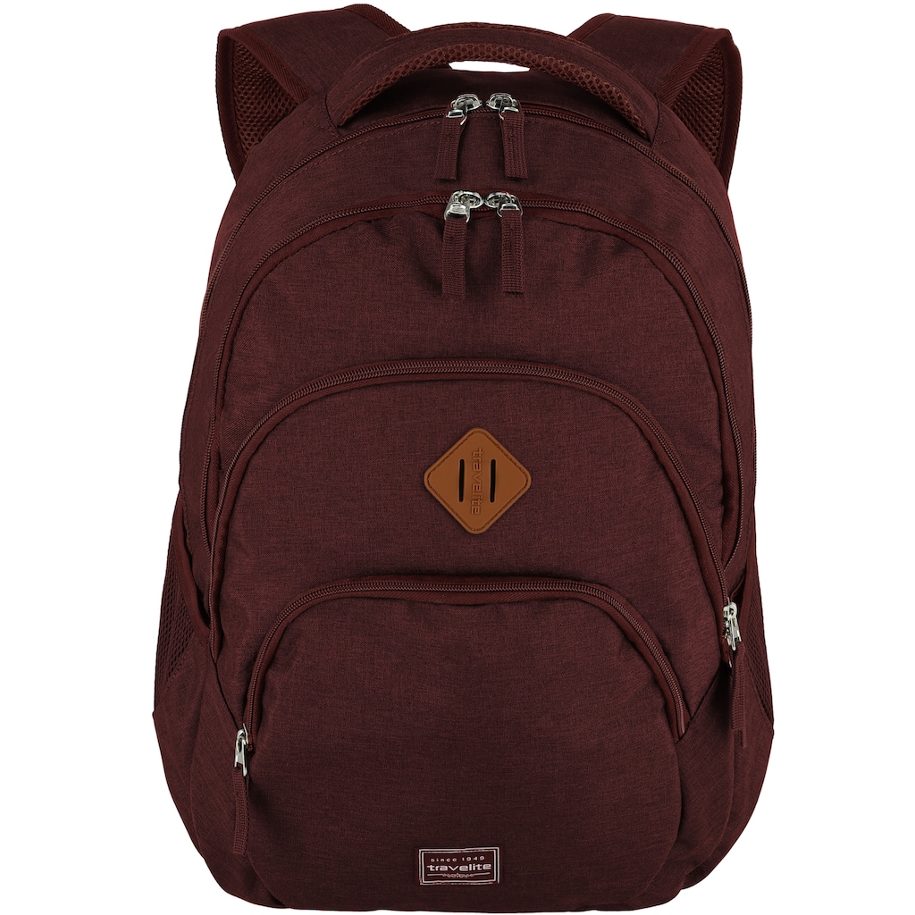 travelite Laptoprucksack »Basics, bordeaux«