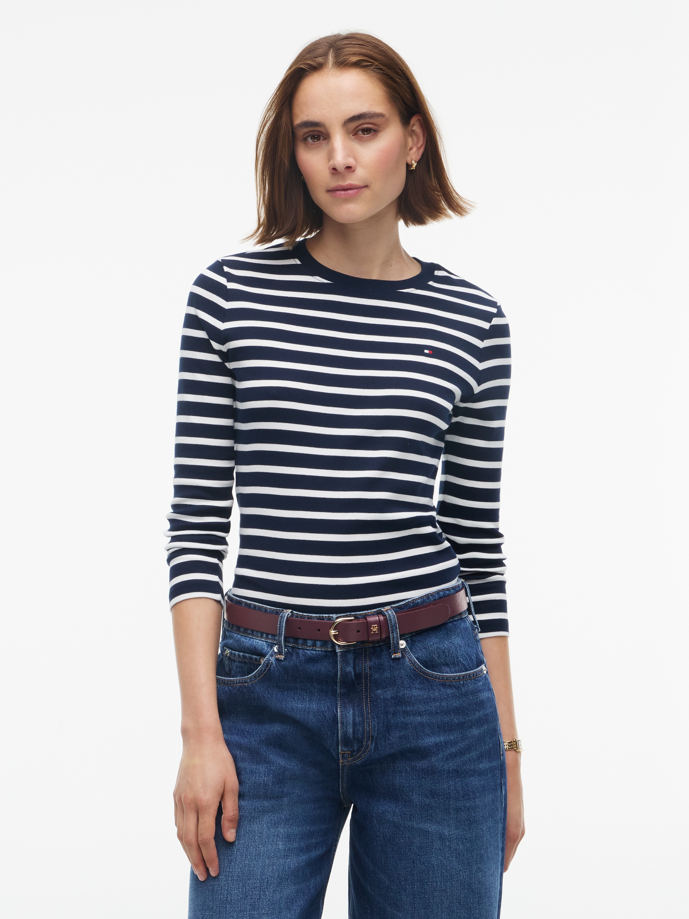 Tommy Hilfiger Langarmshirt »CODY SLIM C-NK L/S T-SHIRT« Baumwolle, slim fit