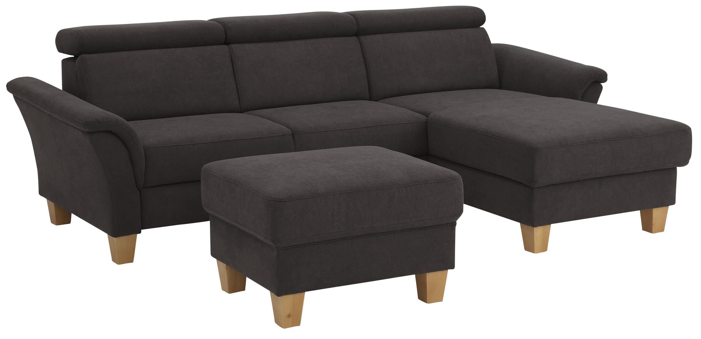 Home affaire Ecksofa »Conville L-Form« Federkern, wahlweise mit Bettfunktion und Bettkasten bzw. Stauraum