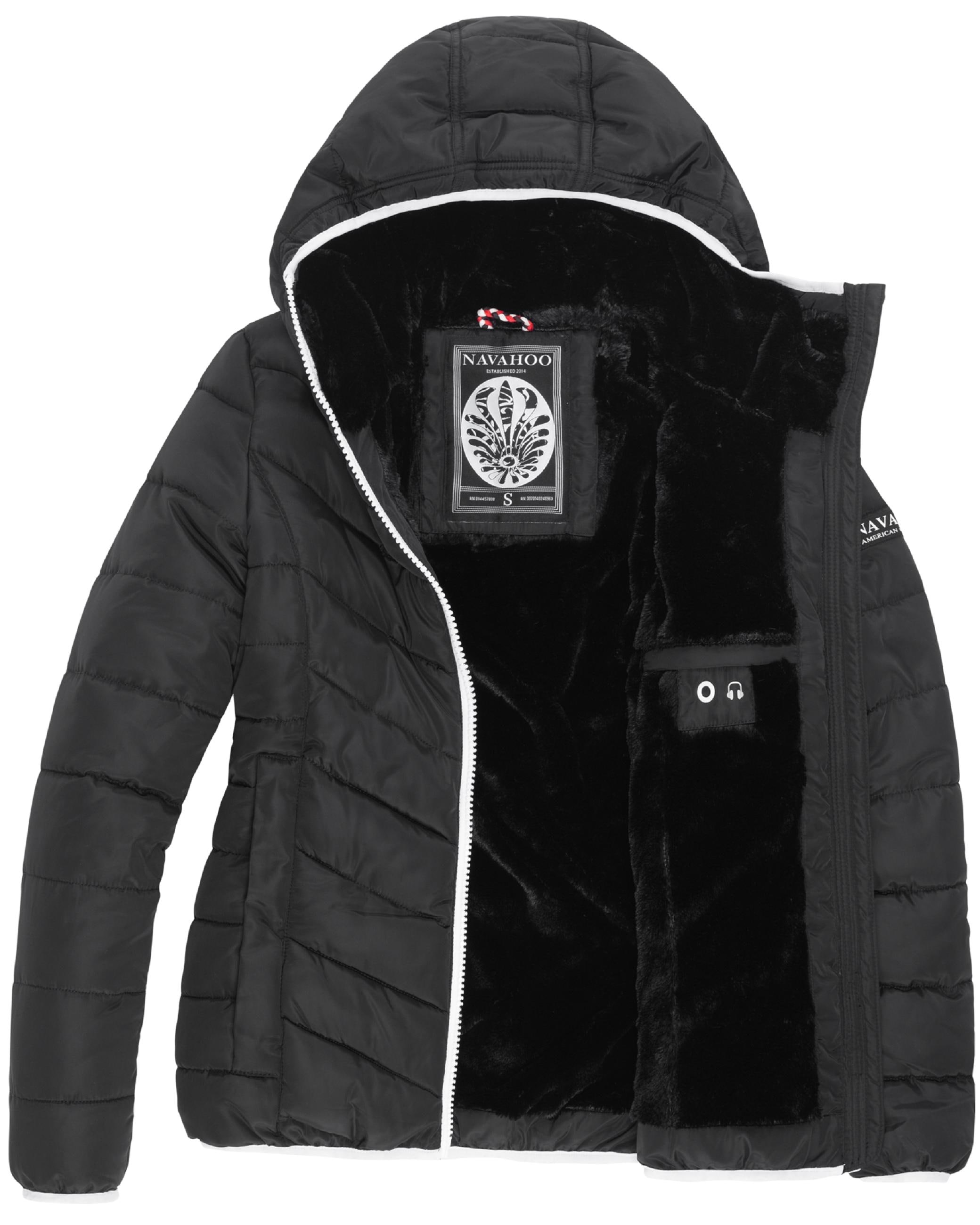 Navahoo Steppjacke »Winterjacke Elva«, mit Kapuze, stylische Damen Winterjacke mit Kapuze