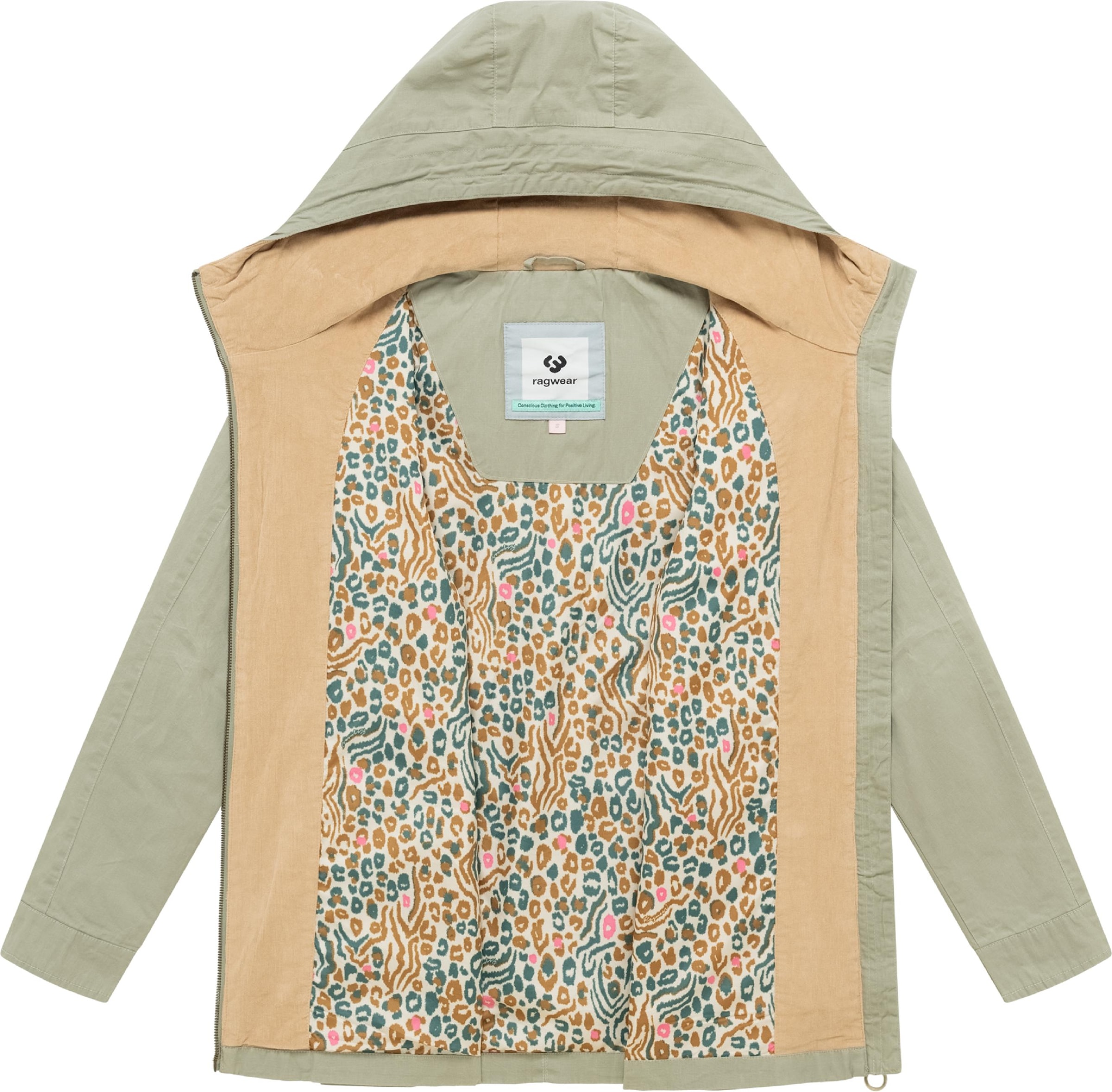 Ragwear Anorak »Anorak Lenoa Vintage« mit Kapuze Übergangsparka mit Kapuze und Taillenzugband