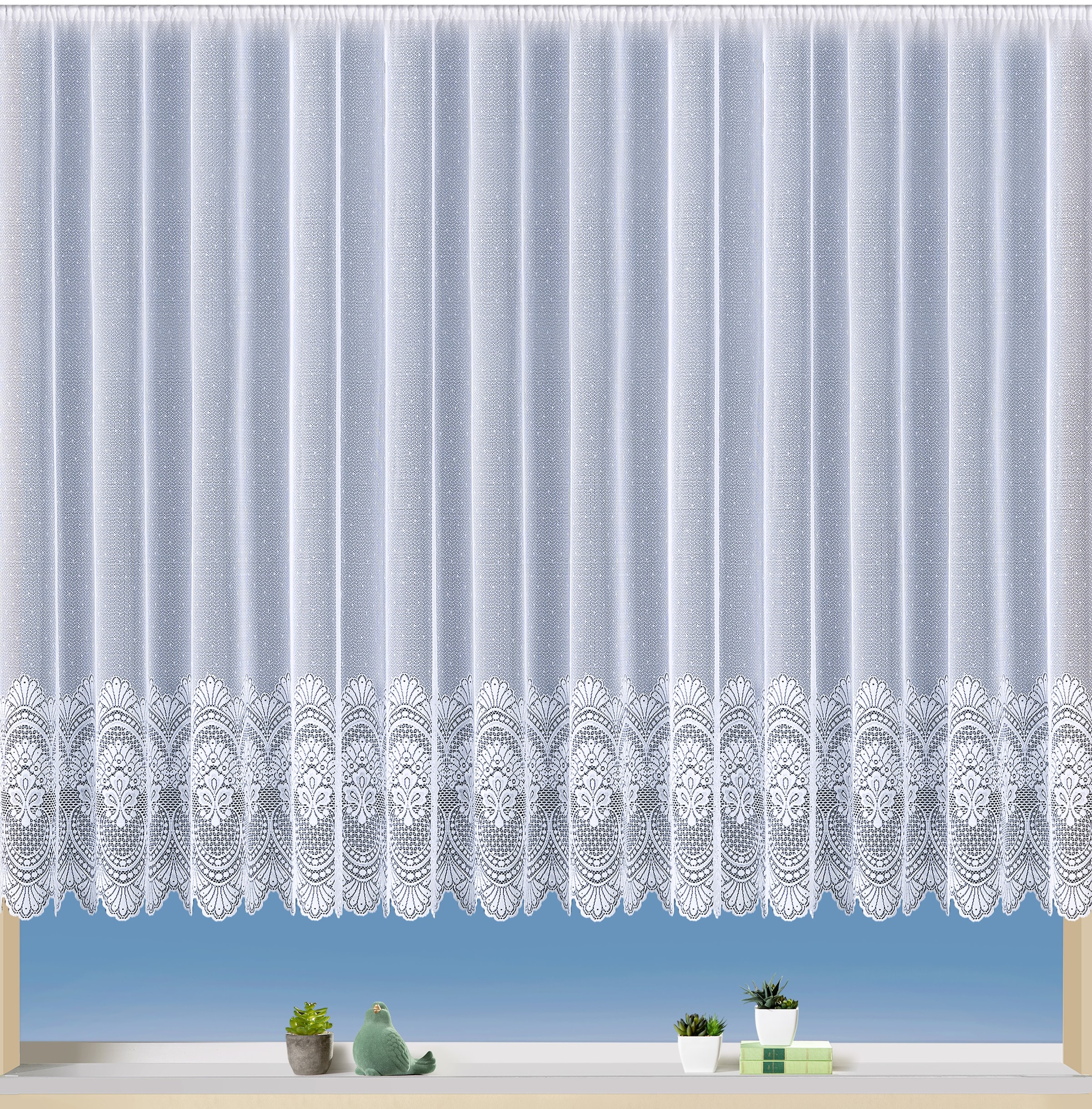 Weckbrodt Gardine »Gardine "Napoli", Weckbrodt, Kräuselband (1St.)« Kräuselband 1 Stk. tlg. halbtransparent, Store, strukturiert