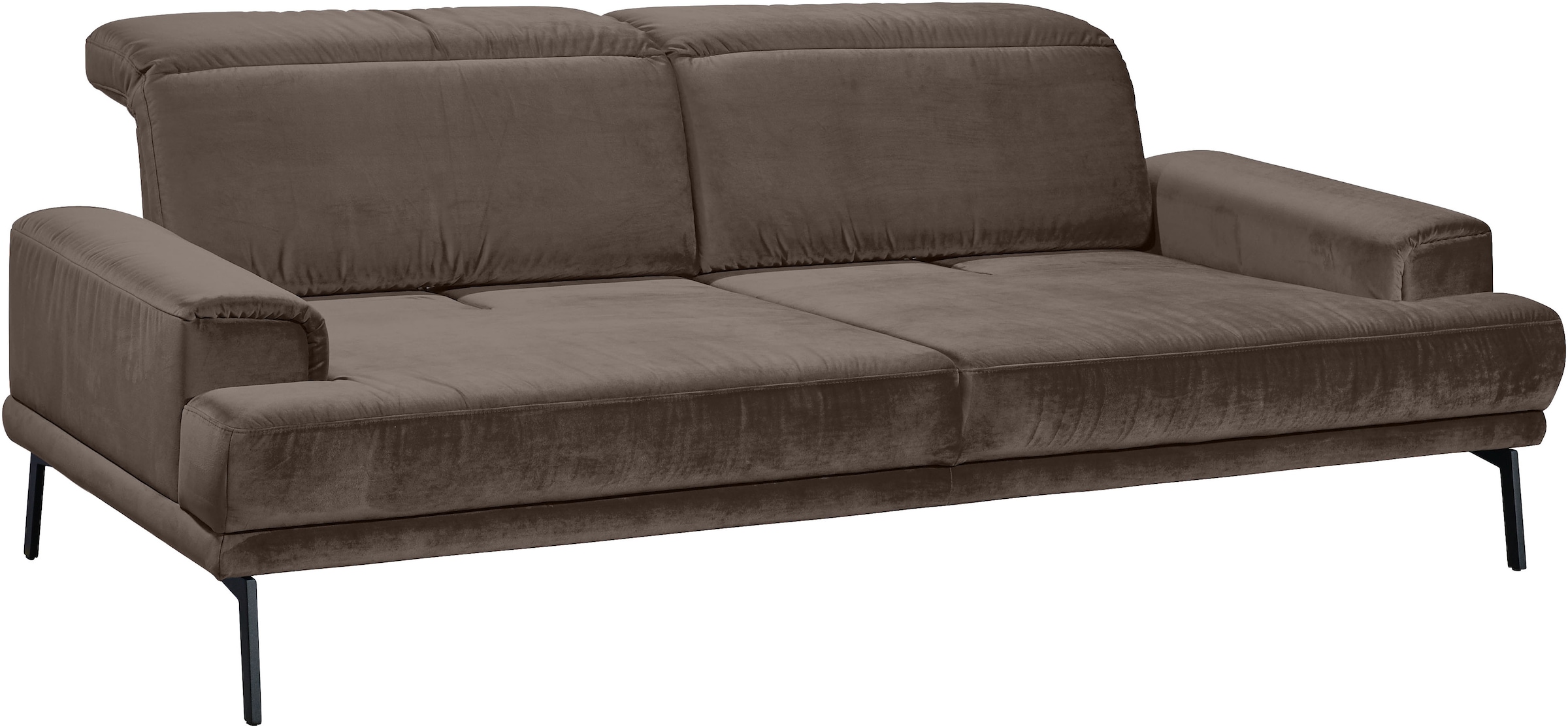 Musterring 3-Sitzer »MR 4580«, inkl. Kopf- und Sitztiefenverstellung, Fuß schwarz, B228 x T103 cm