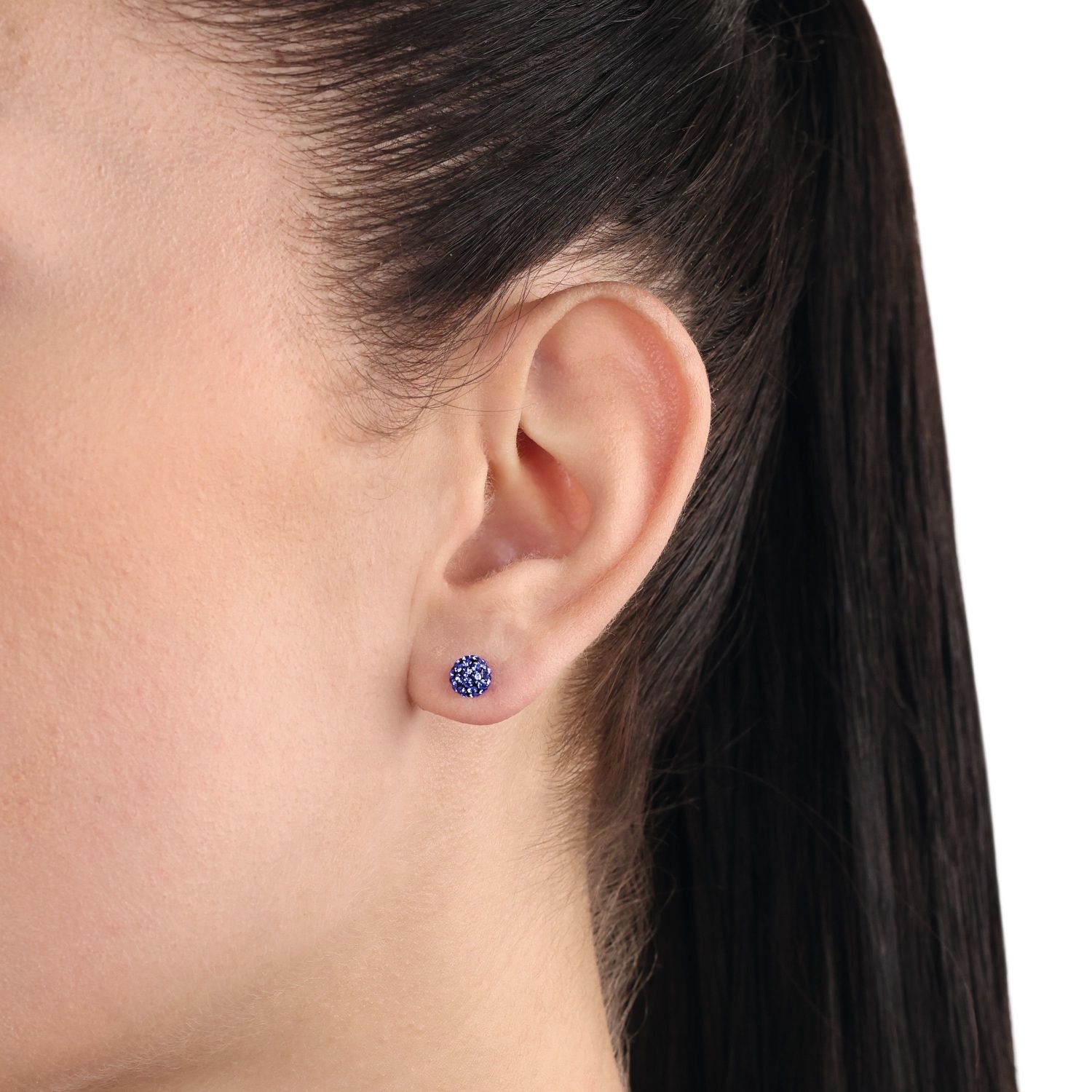 Amor Paar Ohrstecker mit Kristallglas