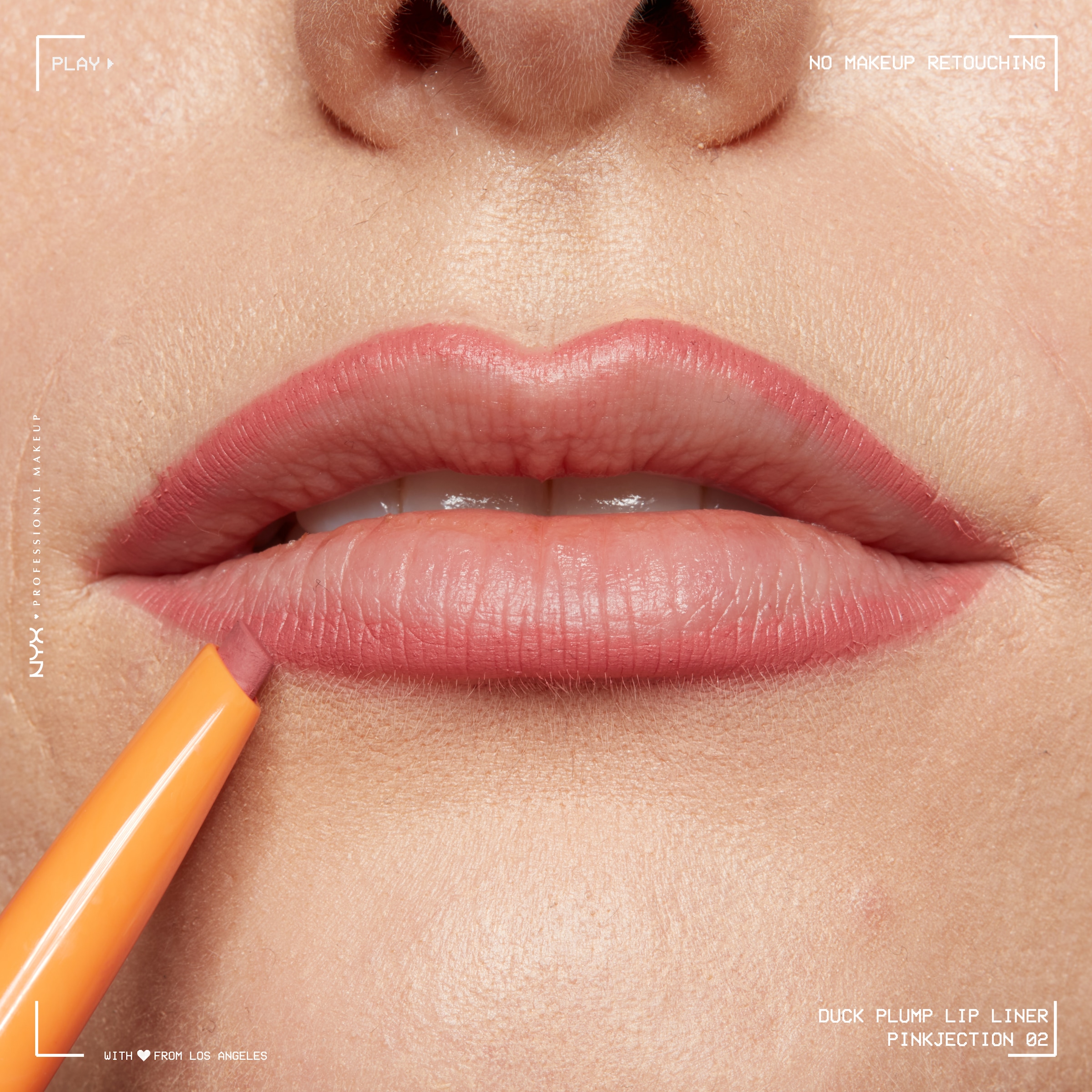 NYX Lippenstift »Professional Makeup Duck Plump Plumping Lip Liner Lippenkonturenstift«, Polstert die Lippen natürlich auf, angeschrägte Spitze.