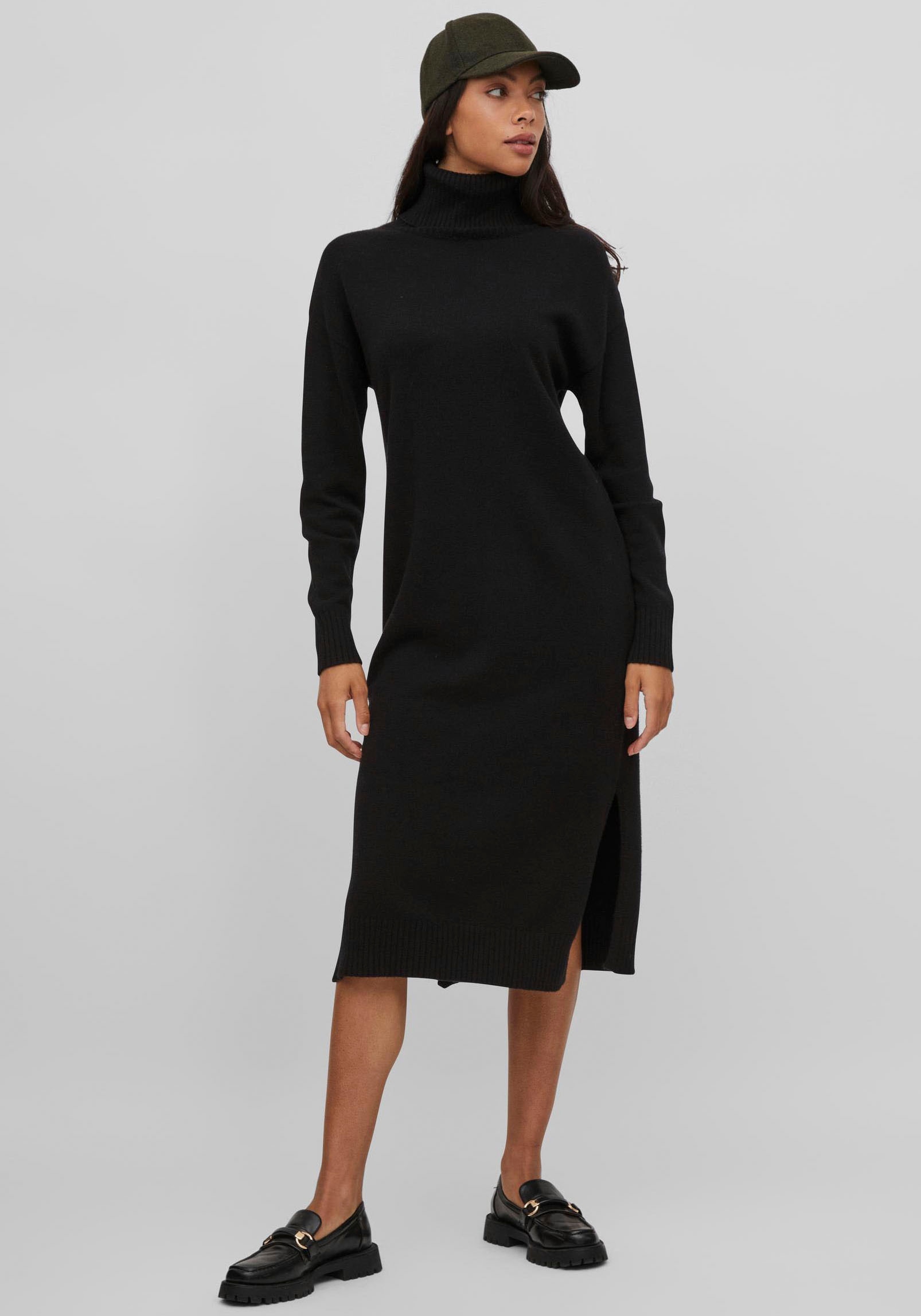 Vila Strickkleid »VIRIL ROLLNECK MIDI DRESS« mit hohem Rollkragen