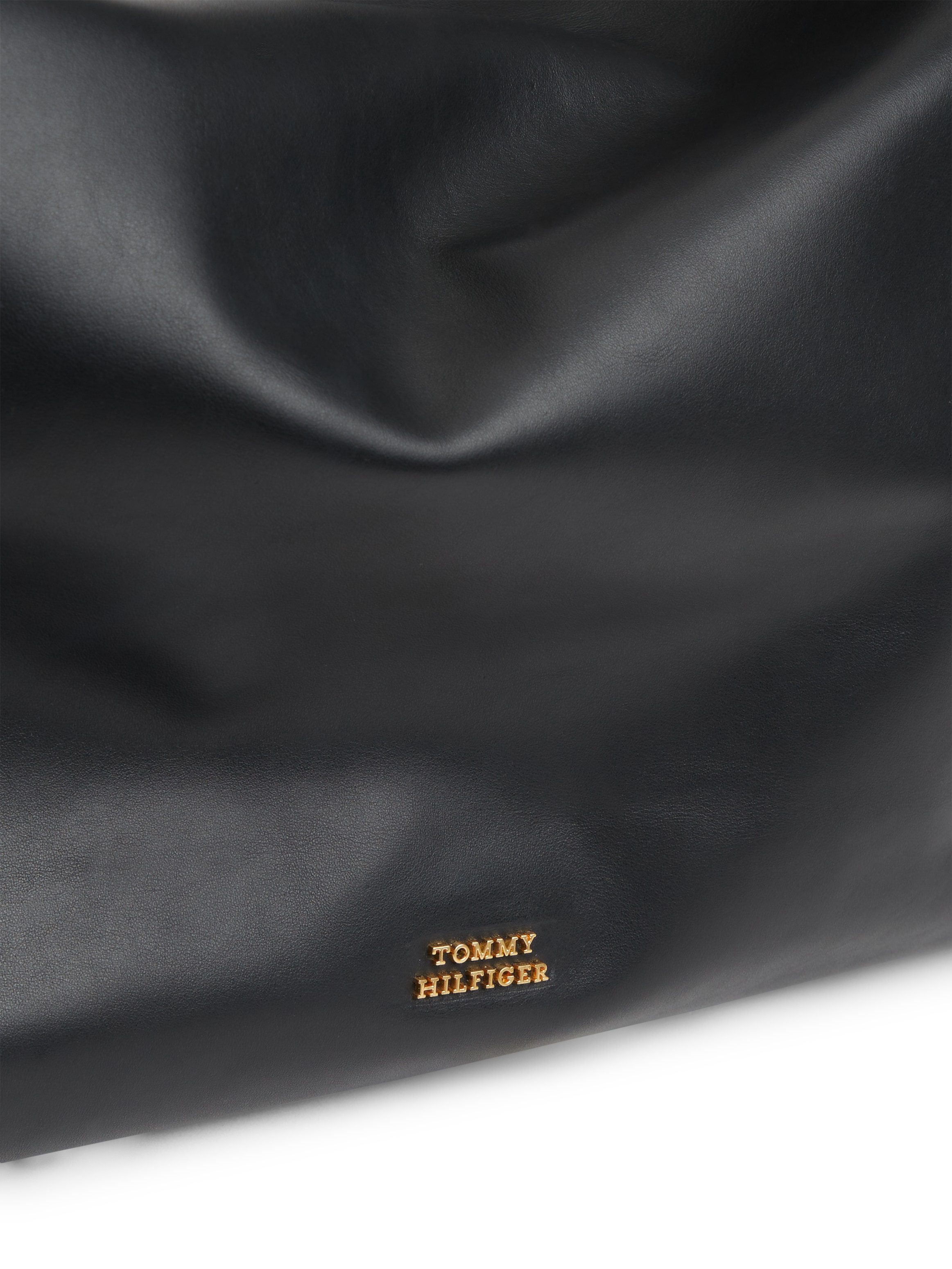 Tommy Hilfiger Hobo »TH STATEMENT LEATHER HOBO« , Damen Umhängetasche, Schultertasche, Handtasche mit Logoschriftzug