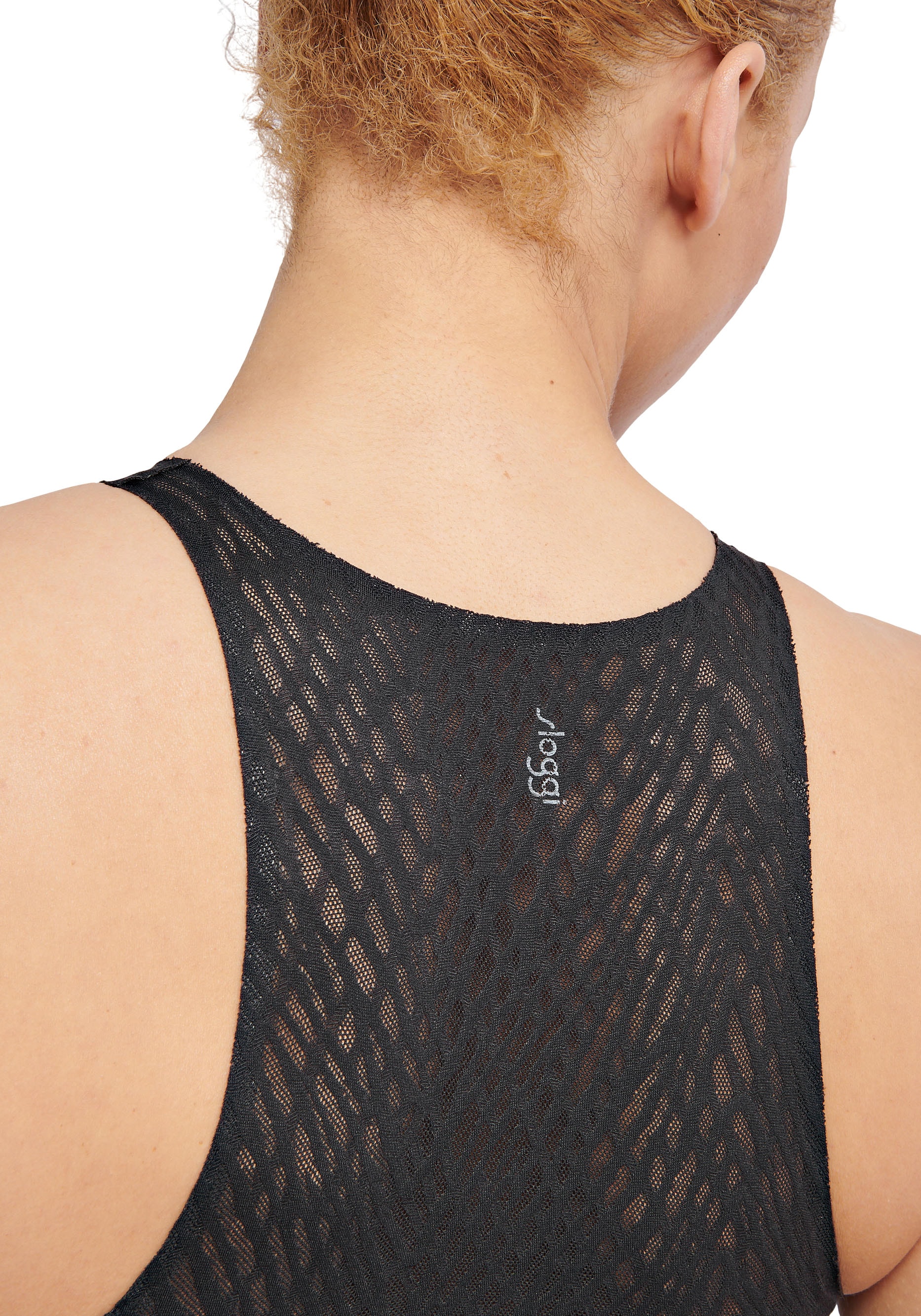 sloggi Spitzenshirt »ZERO Feel Bliss Crop Top«, nahtlos mit Spitzenoptik, Jaquardmuster