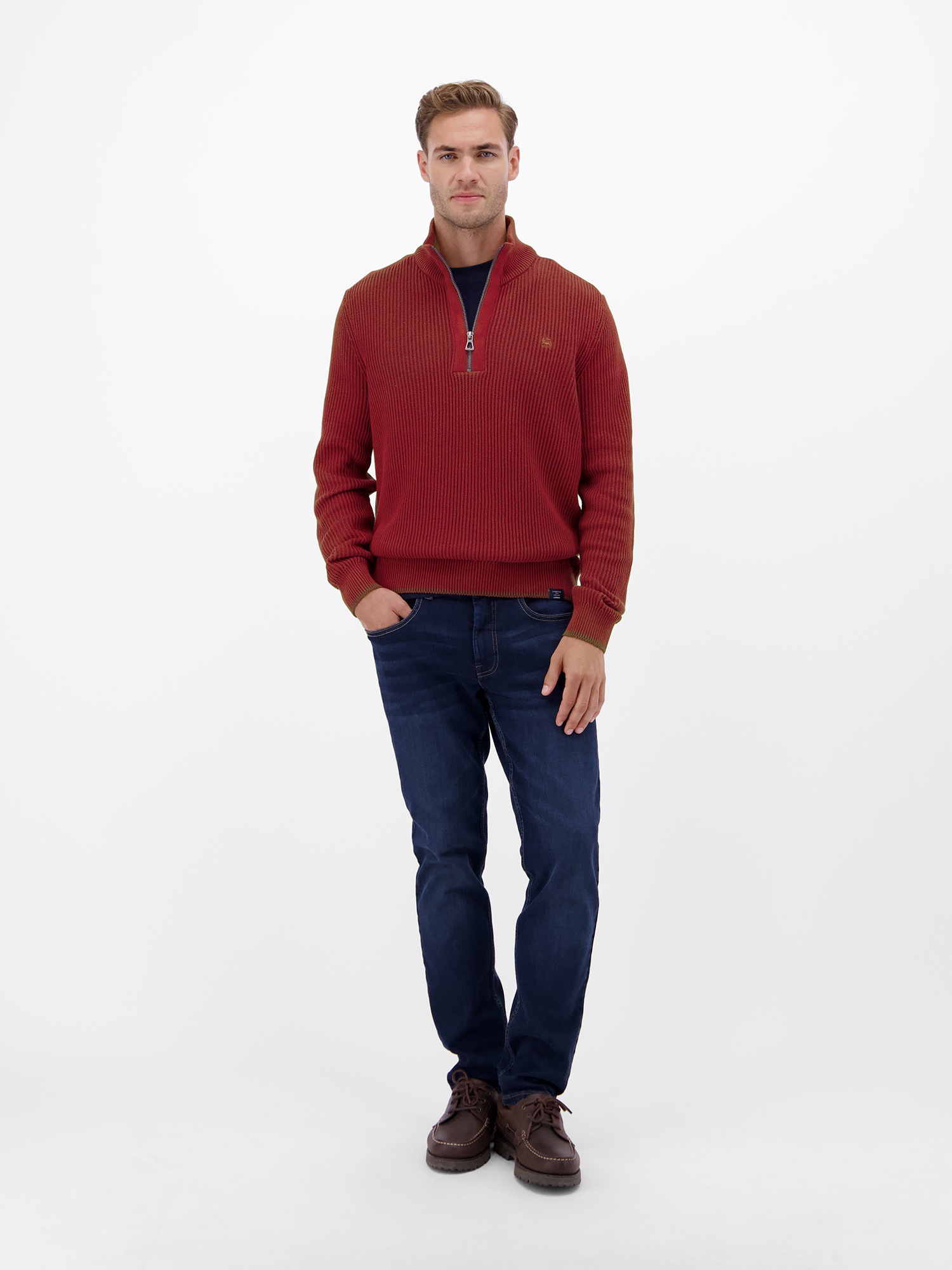 LERROS Strickpullover »Herren Troyer - casual, modisch und bequem«